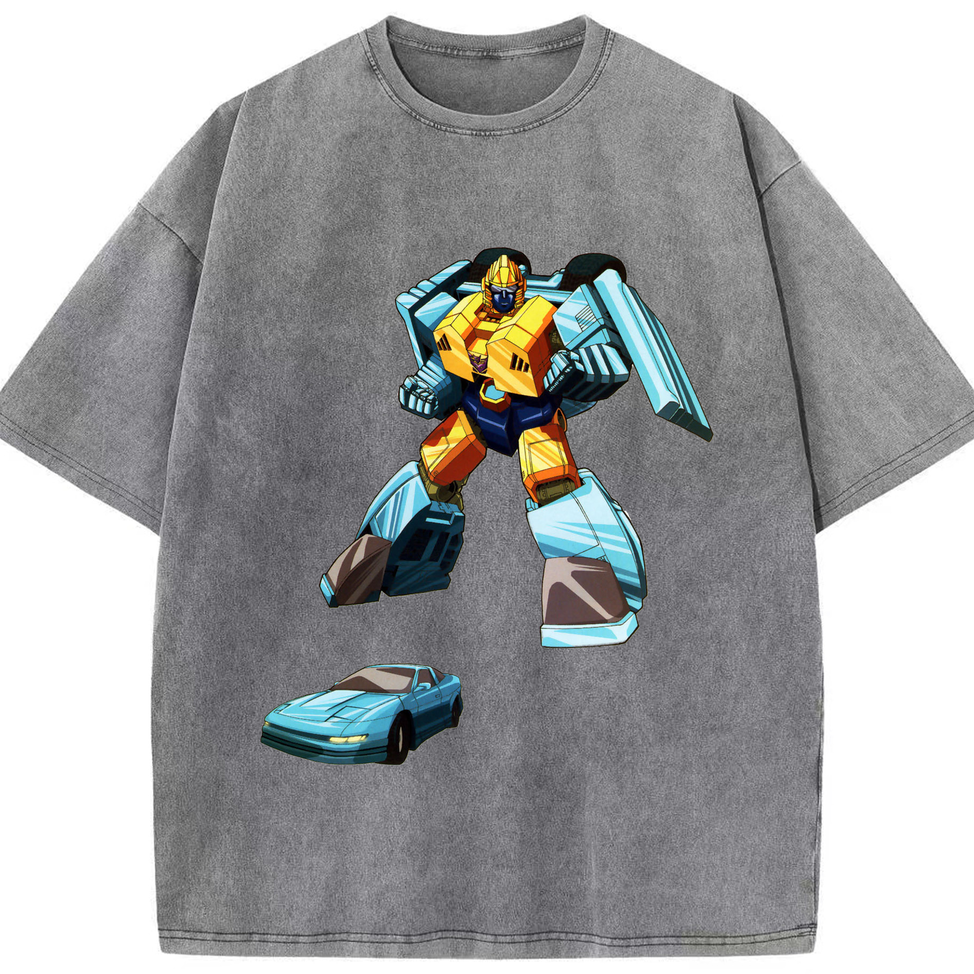 （画像用）  綿100% ヴィンテージ風 半袖Tシャツ（フロントプリント）