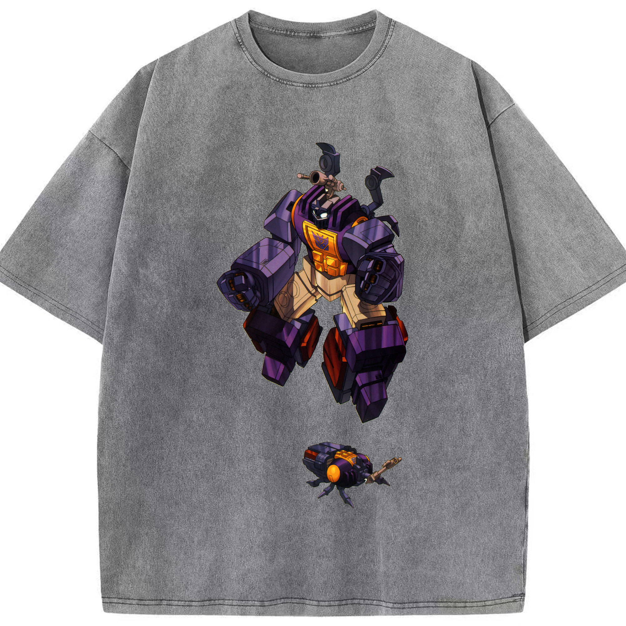 （画像用）  綿100% ヴィンテージ風 半袖Tシャツ（フロントプリント）