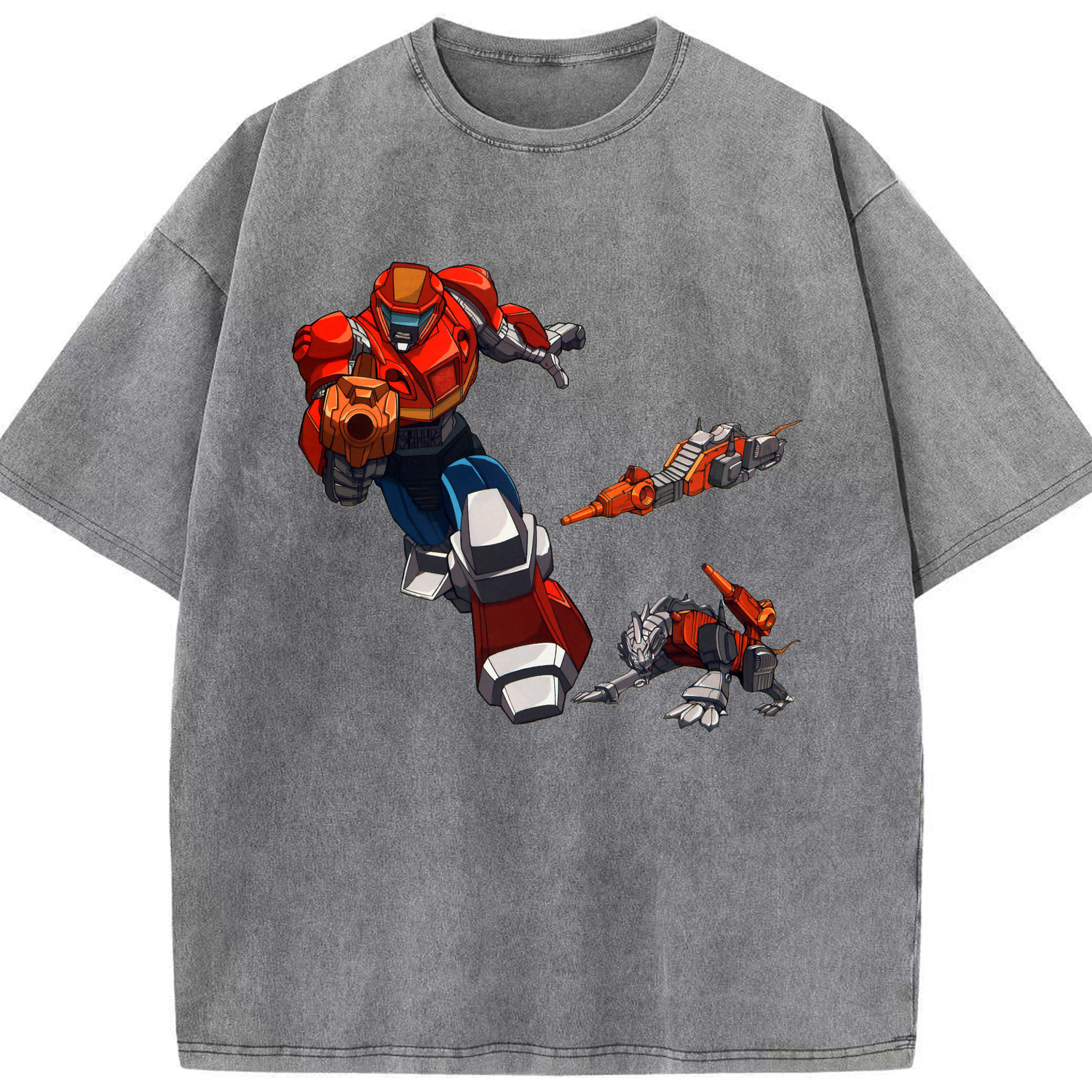 （画像用）  綿100% ヴィンテージ風 半袖Tシャツ（フロントプリント）