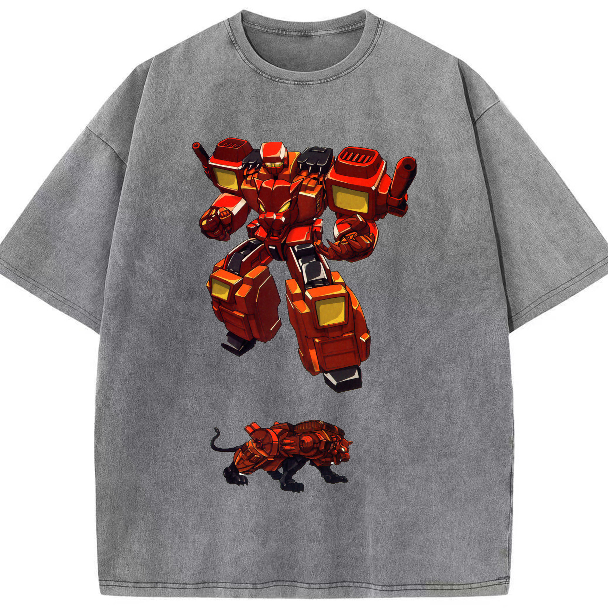 （画像用）  綿100% ヴィンテージ風 半袖Tシャツ（フロントプリント）