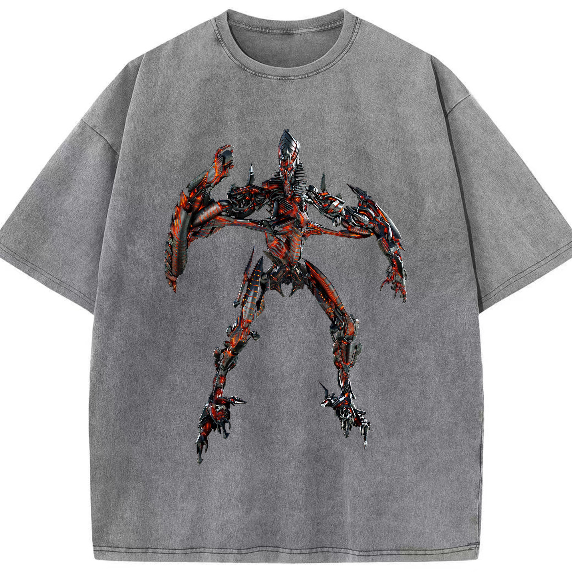 （画像用）  綿100% ヴィンテージ風 半袖Tシャツ（フロントプリント）