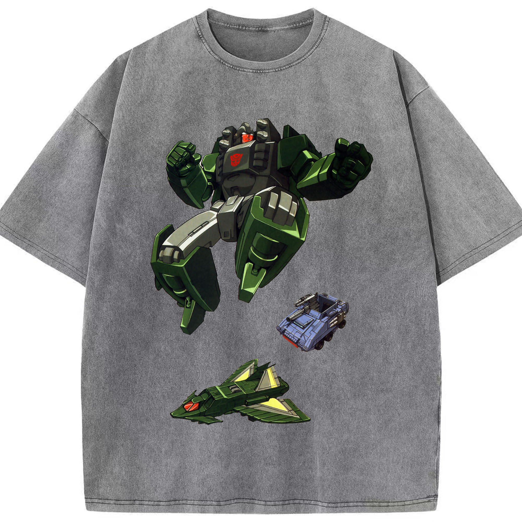 （画像用）  綿100% ヴィンテージ風 半袖Tシャツ（フロントプリント）