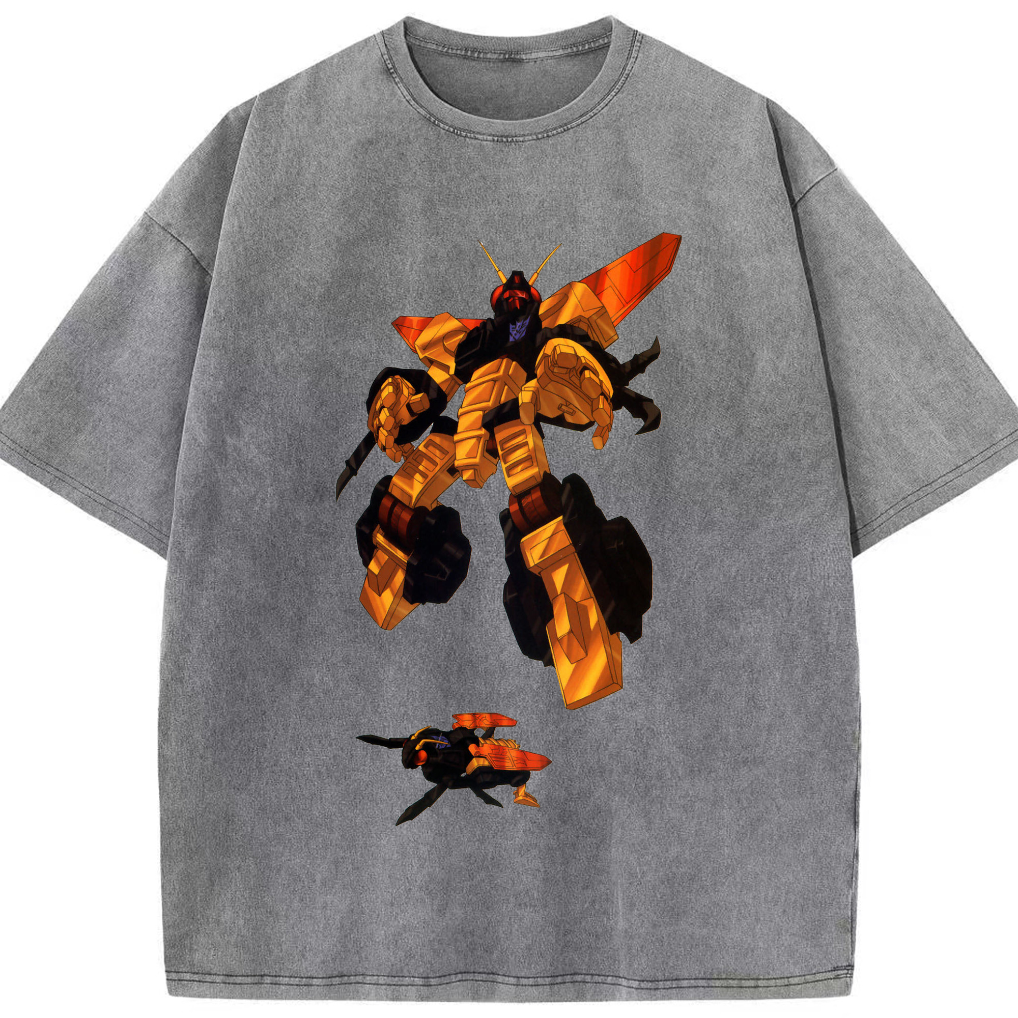 （画像用）  綿100% ヴィンテージ風 半袖Tシャツ（フロントプリント）