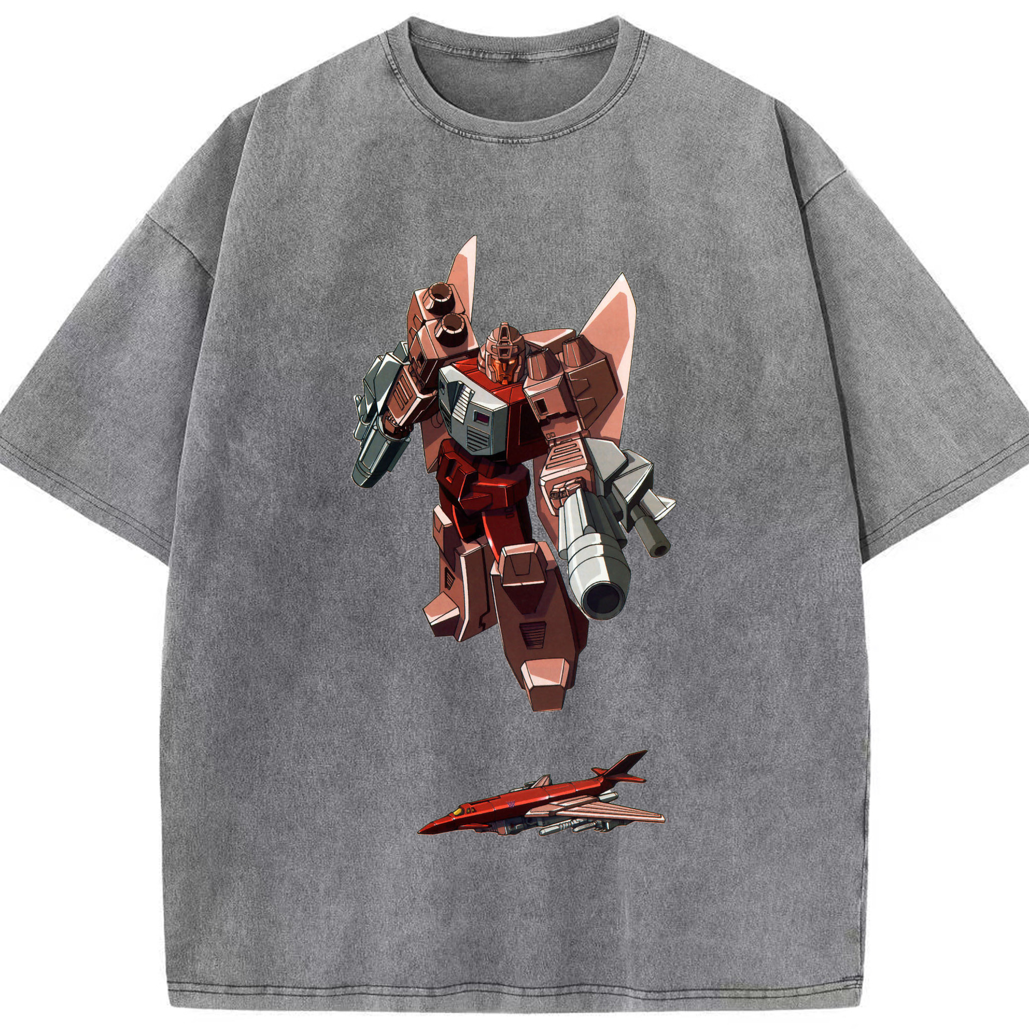 （画像用）  綿100% ヴィンテージ風 半袖Tシャツ（フロントプリント）