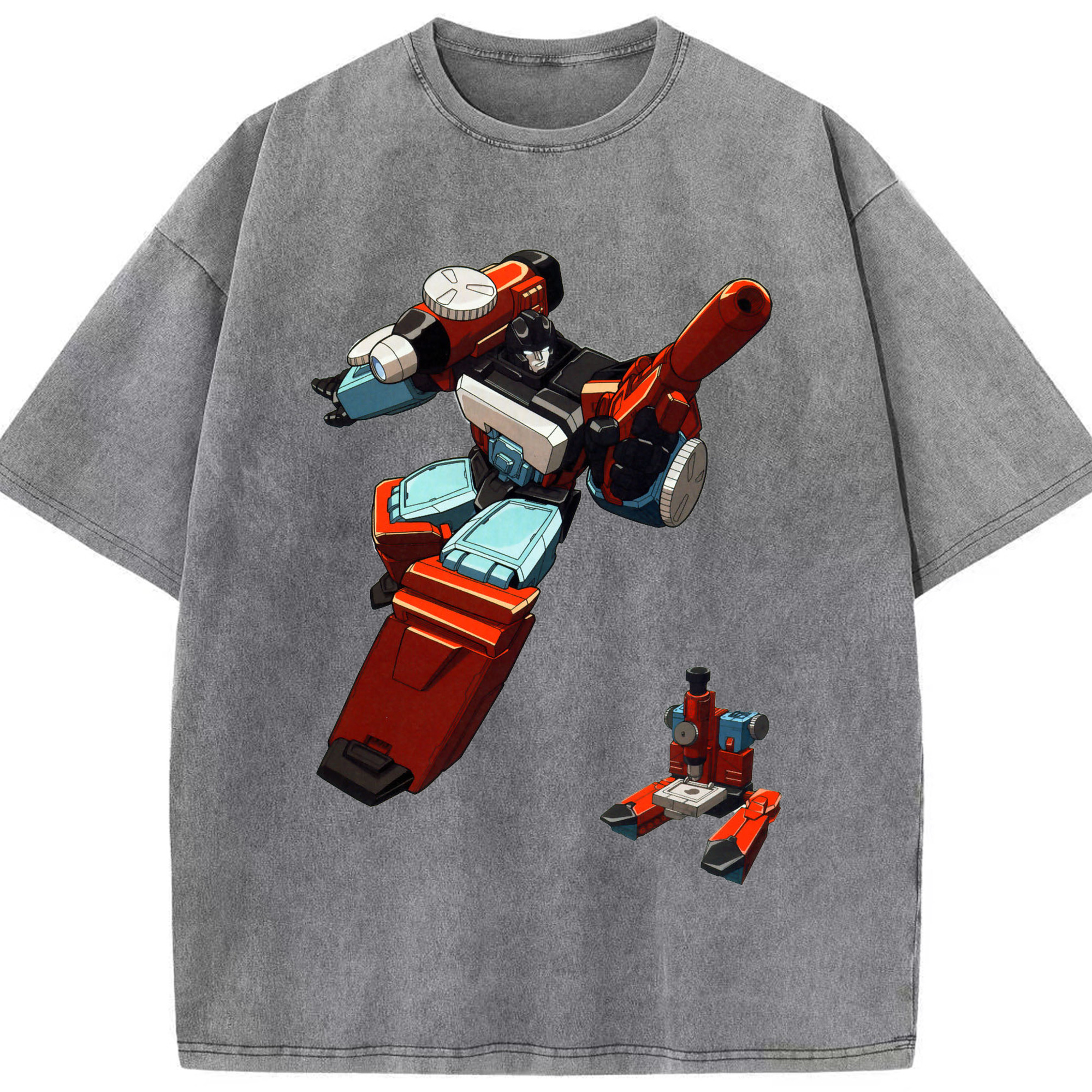 （画像用）  綿100% ヴィンテージ風 半袖Tシャツ（フロントプリント）