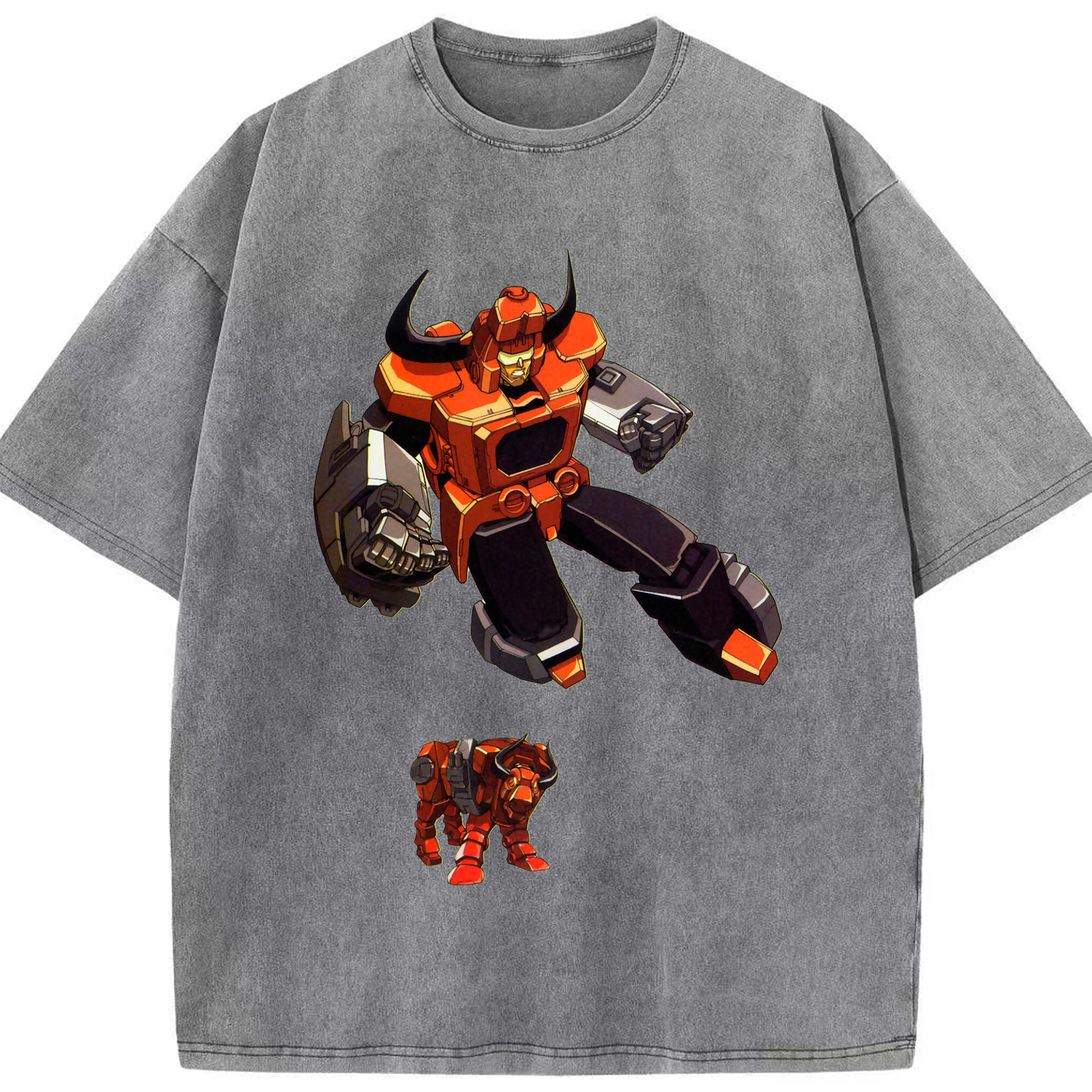 （画像用）  綿100% ヴィンテージ風 半袖Tシャツ（フロントプリント）