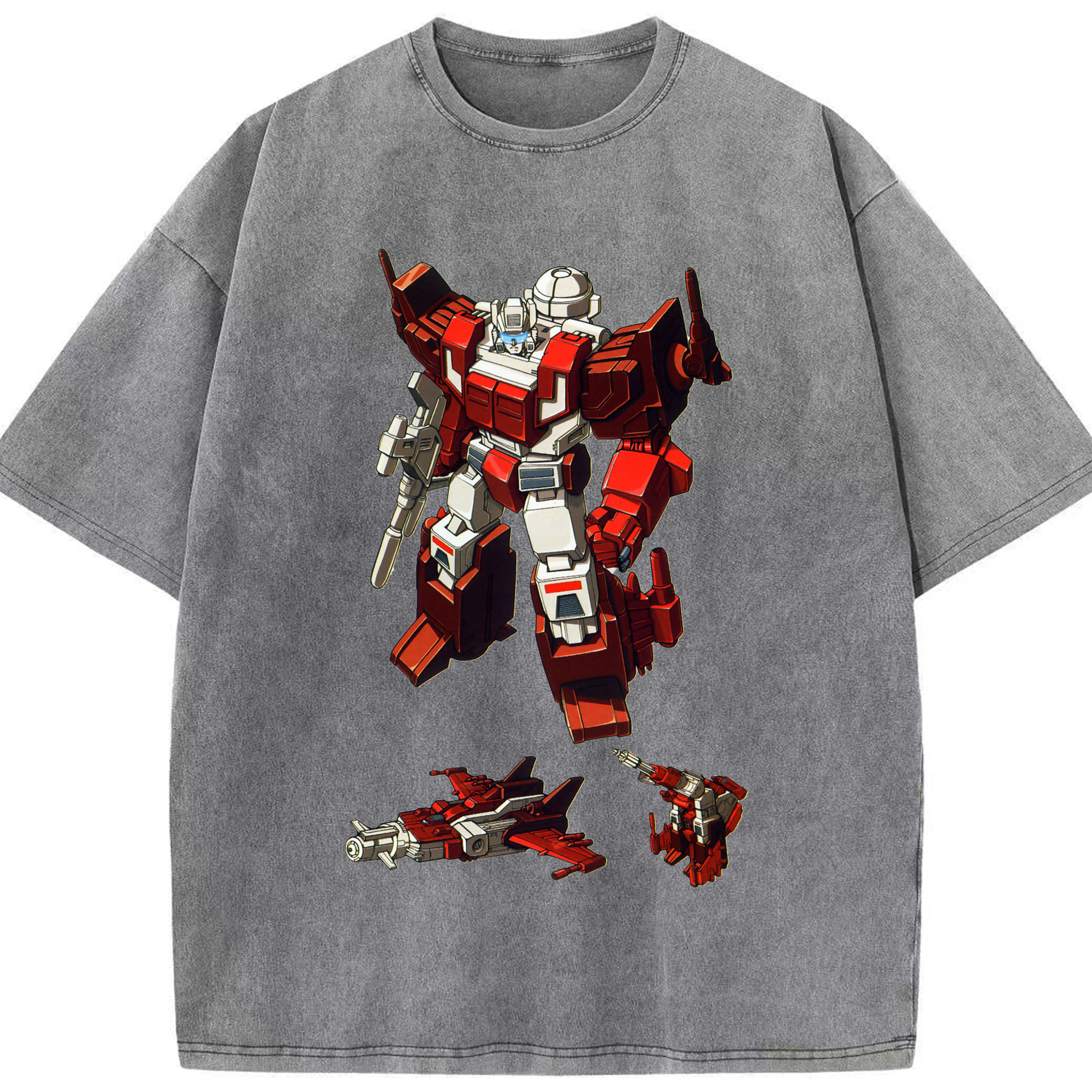 （画像用）  綿100% ヴィンテージ風 半袖Tシャツ（フロントプリント）