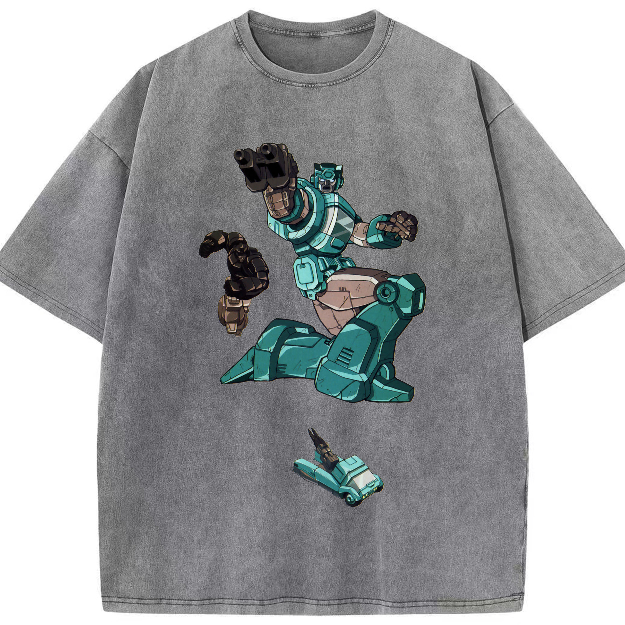 （画像用）  綿100% ヴィンテージ風 半袖Tシャツ（フロントプリント）