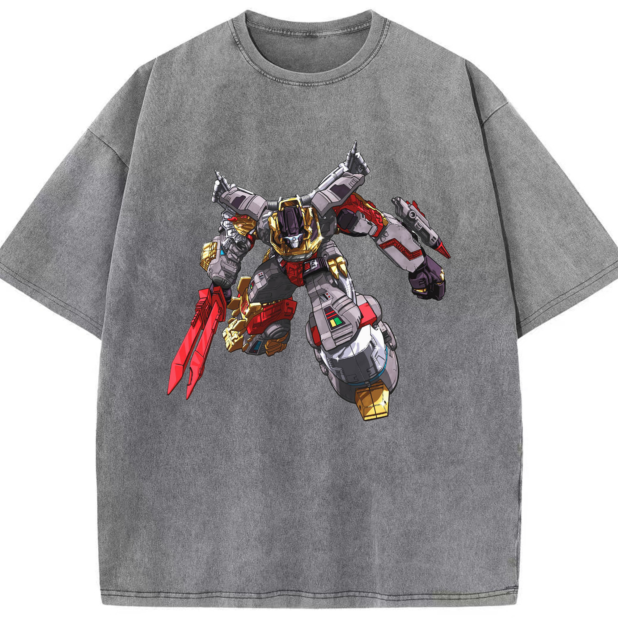 （画像用）  綿100% ヴィンテージ風 半袖Tシャツ（フロントプリント）