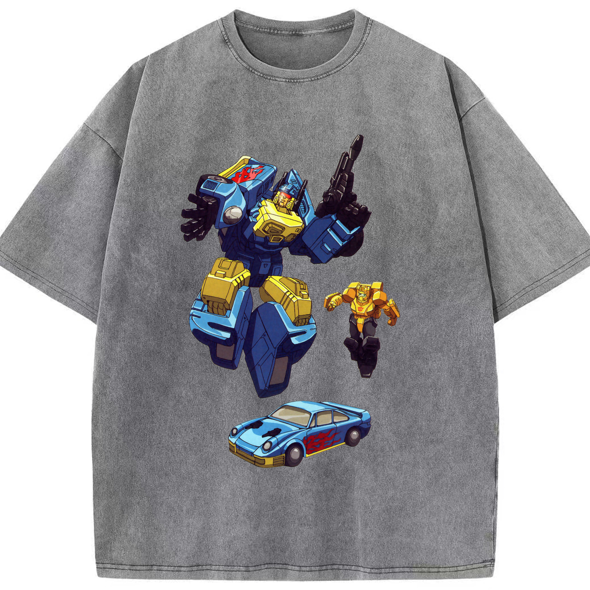 （画像用）  綿100% ヴィンテージ風 半袖Tシャツ（フロントプリント）