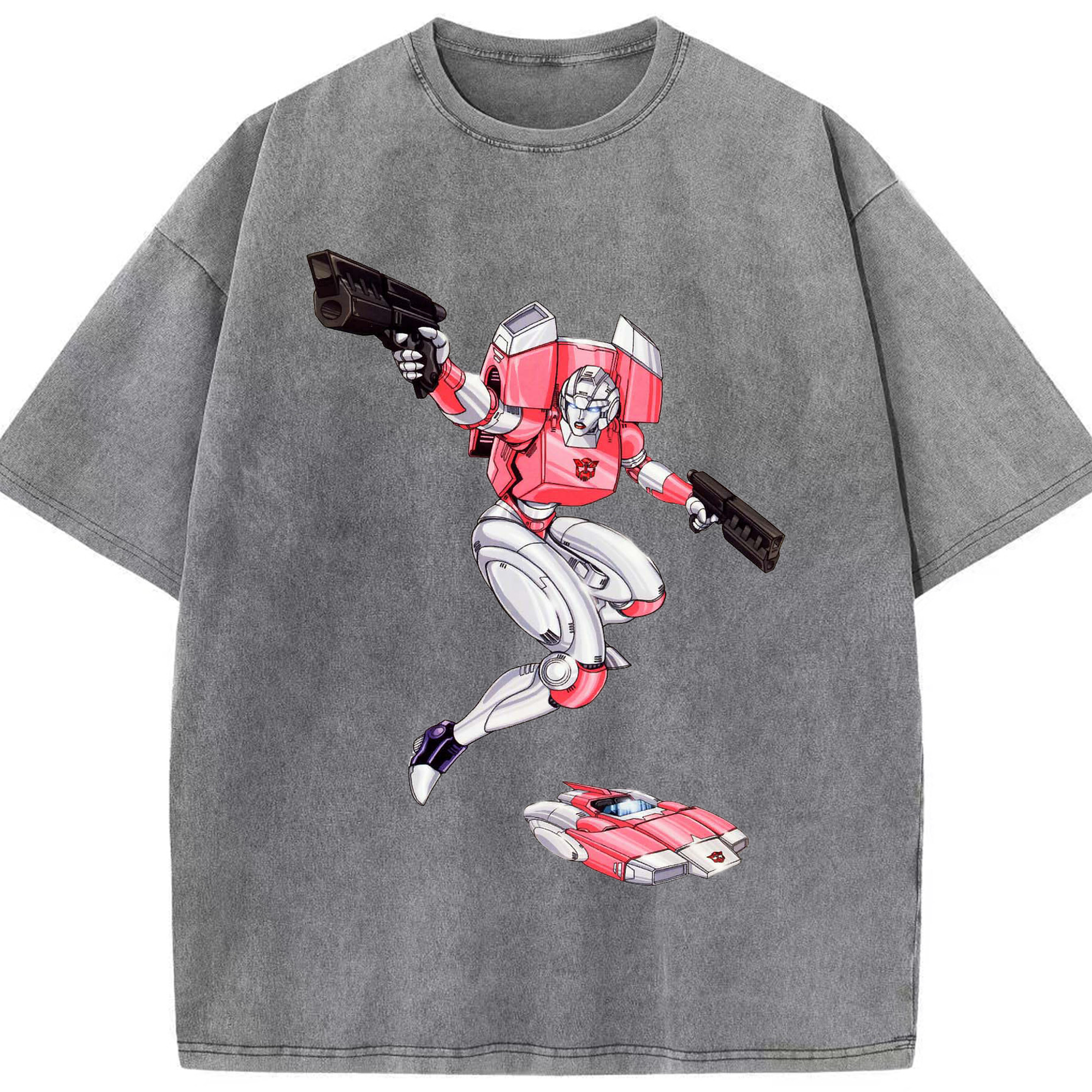 （画像用）  綿100% ヴィンテージ風 半袖Tシャツ（フロントプリント）
