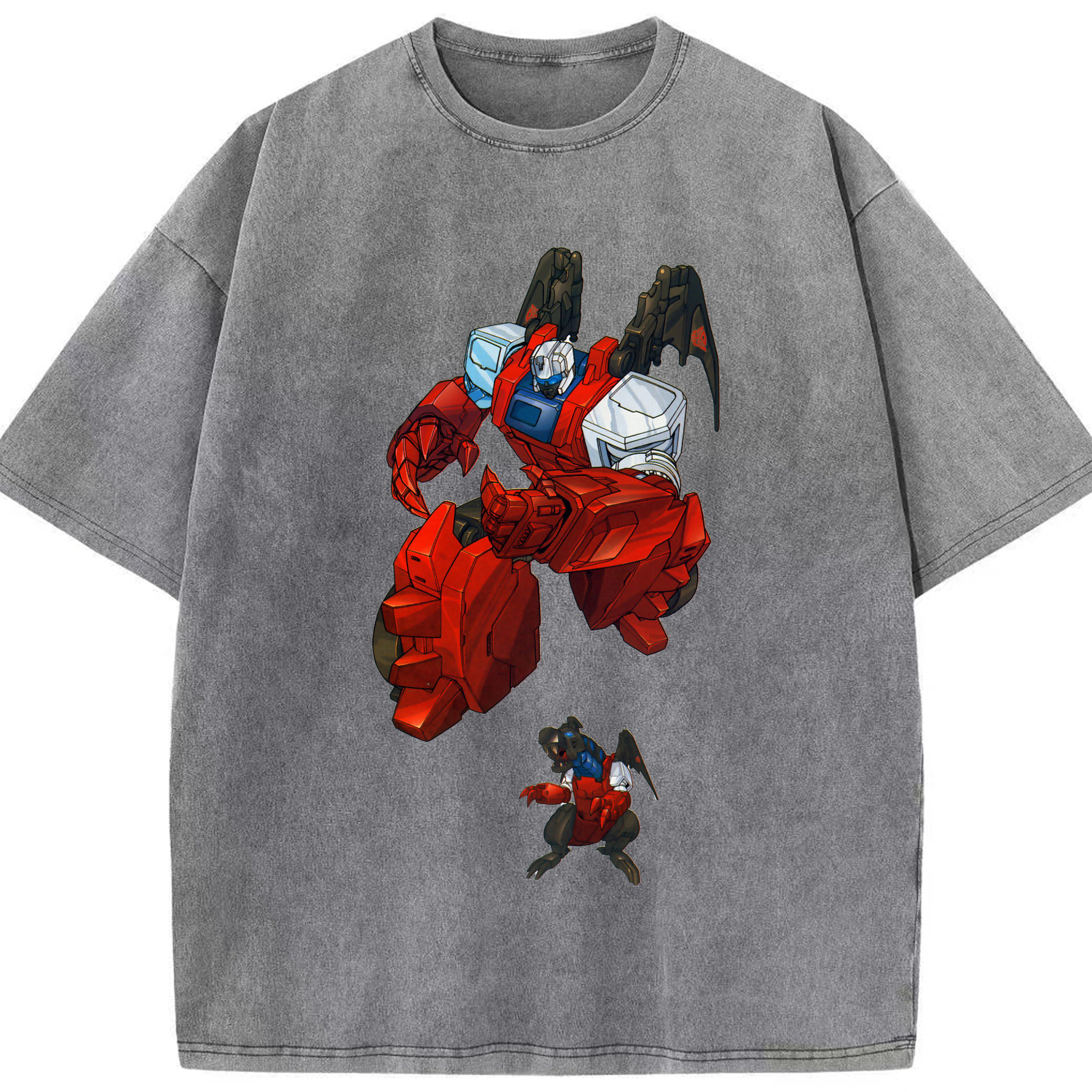 （画像用）  綿100% ヴィンテージ風 半袖Tシャツ（フロントプリント）