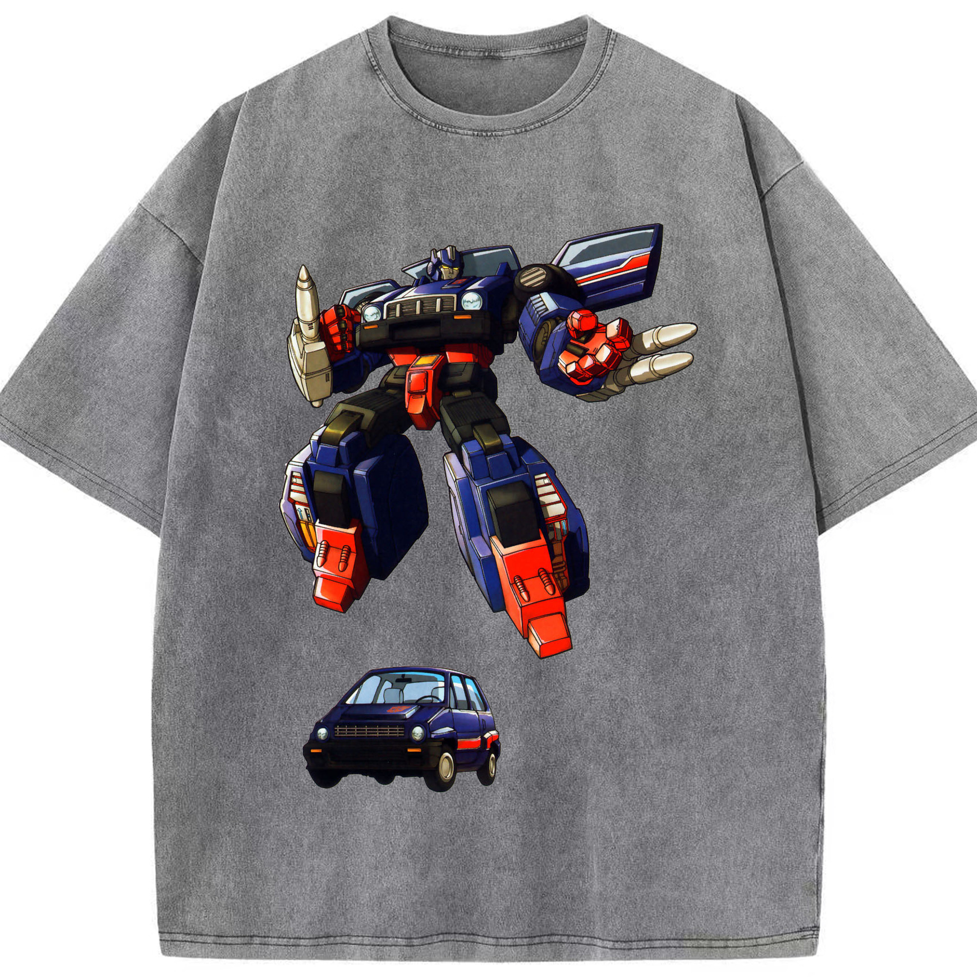 （画像用）  綿100% ヴィンテージ風 半袖Tシャツ（フロントプリント）