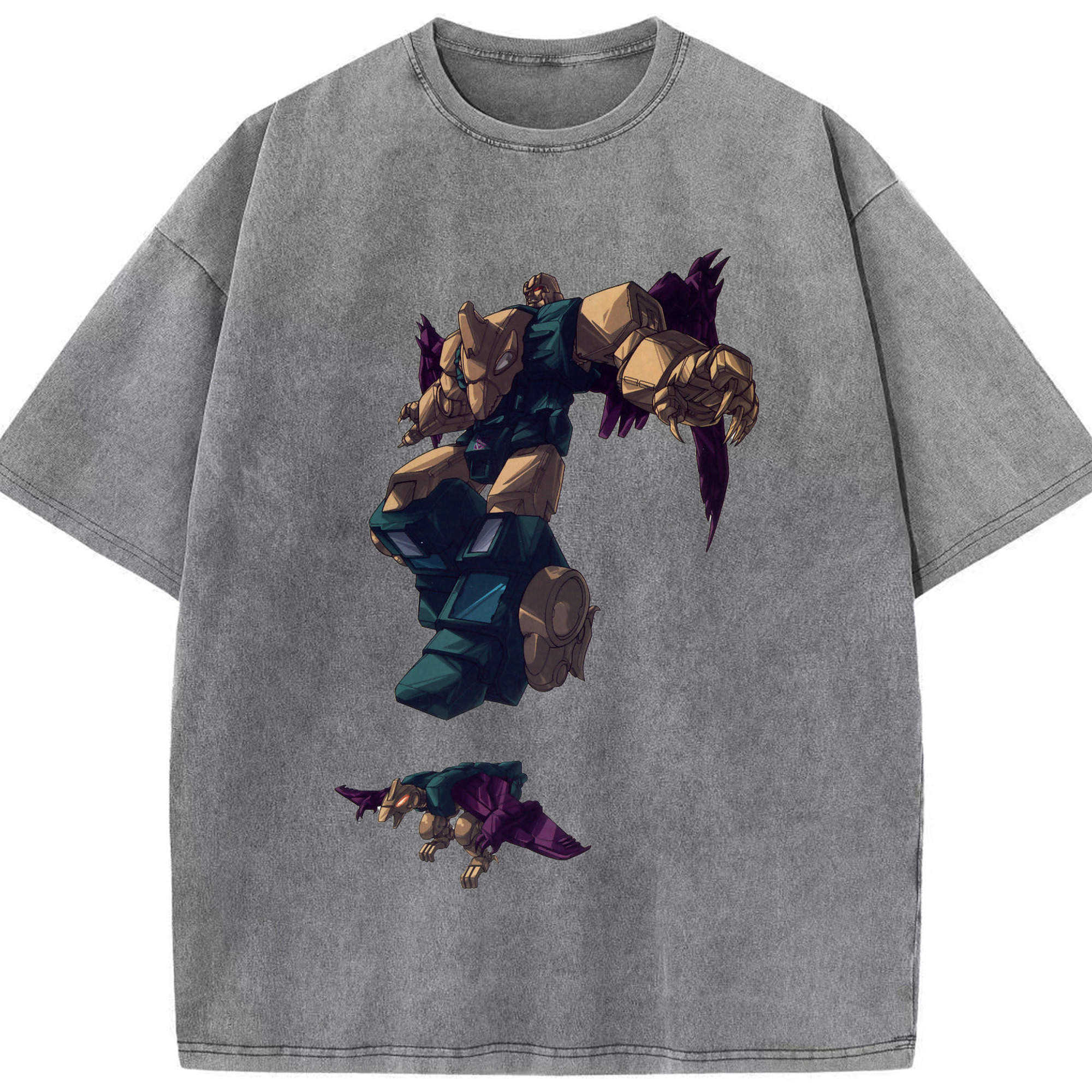 （画像用）  綿100% ヴィンテージ風 半袖Tシャツ（フロントプリント）