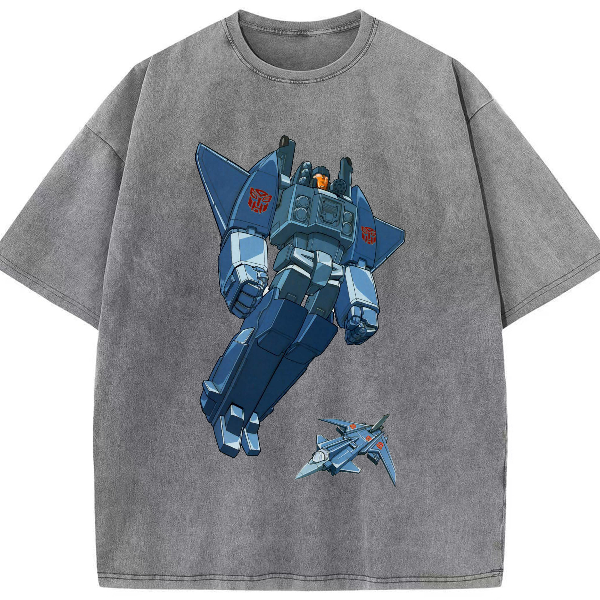 （画像用）  綿100% ヴィンテージ風 半袖Tシャツ（フロントプリント）