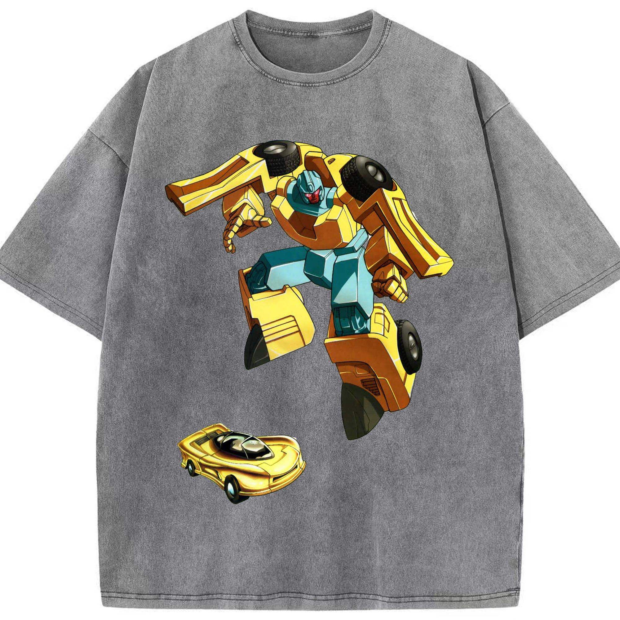 （画像用）  綿100% ヴィンテージ風 半袖Tシャツ（フロントプリント）