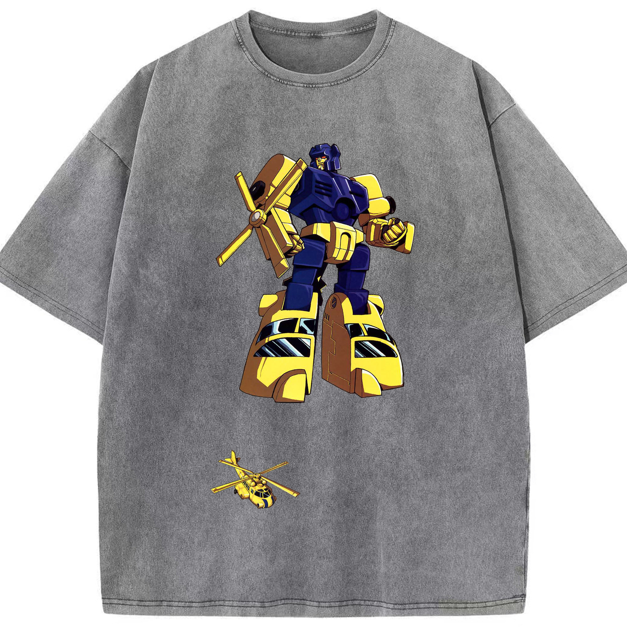 （画像用）  綿100% ヴィンテージ風 半袖Tシャツ（フロントプリント）