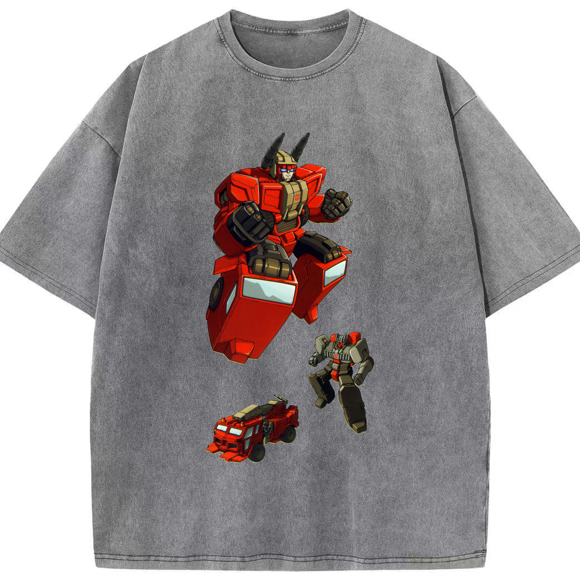 （画像用）  綿100% ヴィンテージ風 半袖Tシャツ（フロントプリント）