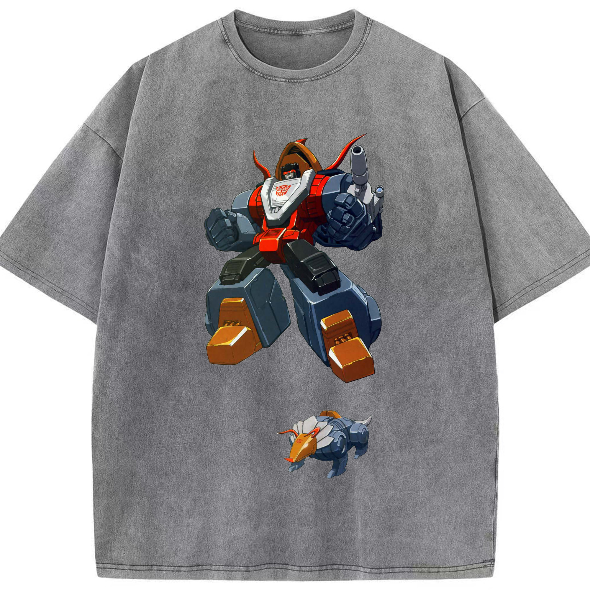 （画像用）  綿100% ヴィンテージ風 半袖Tシャツ（フロントプリント）