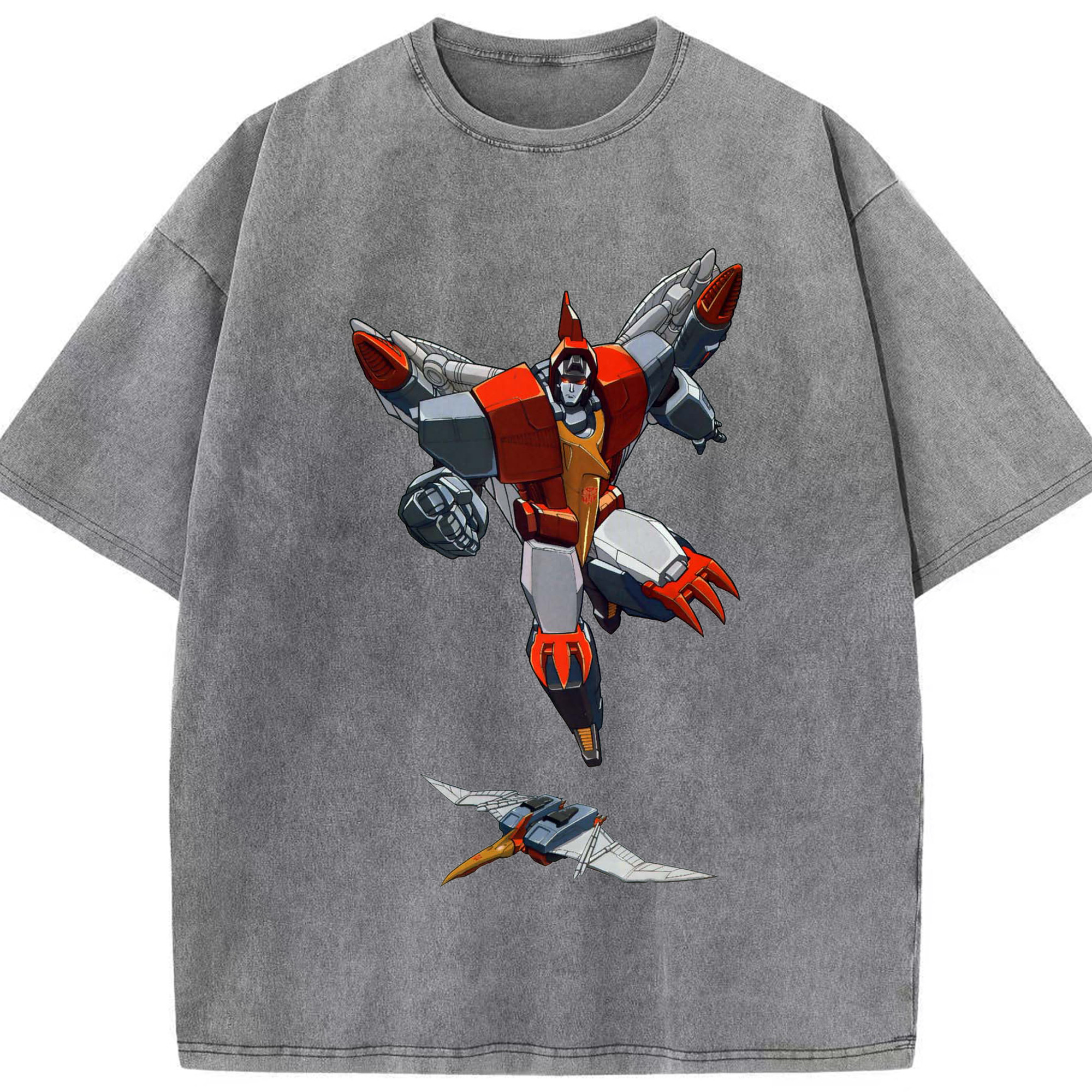 （画像用）  綿100% ヴィンテージ風 半袖Tシャツ（フロントプリント）