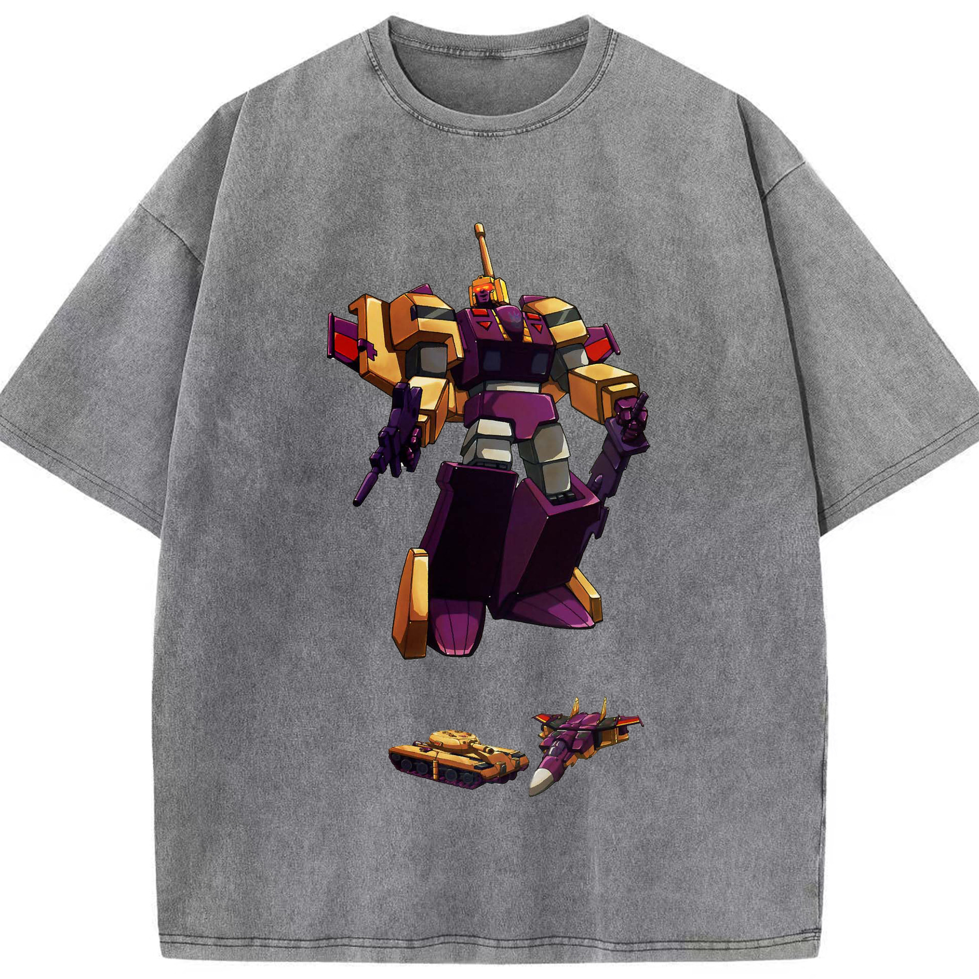 （画像用）  綿100% ヴィンテージ風 半袖Tシャツ（フロントプリント）