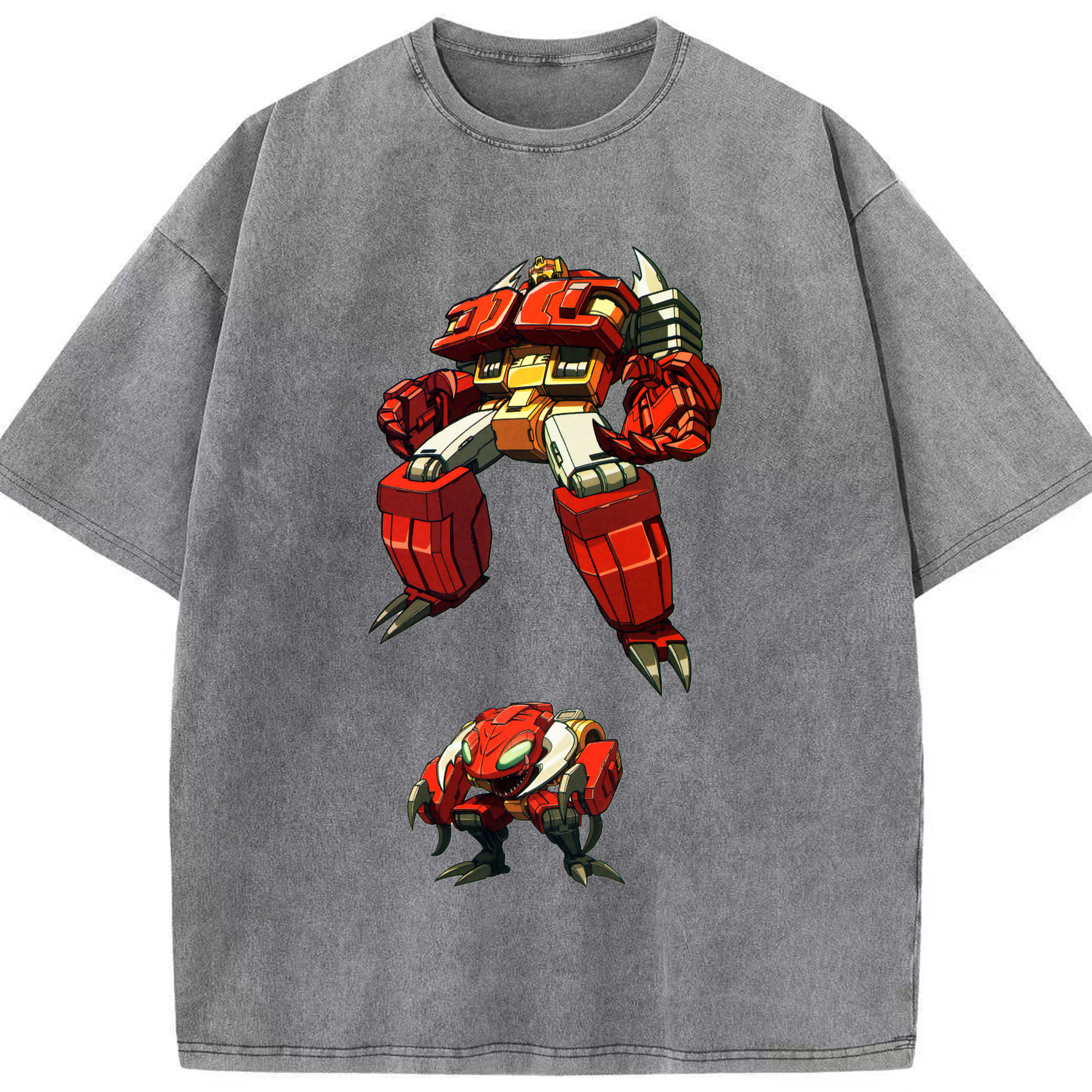 （画像用）  綿100% ヴィンテージ風 半袖Tシャツ（フロントプリント）