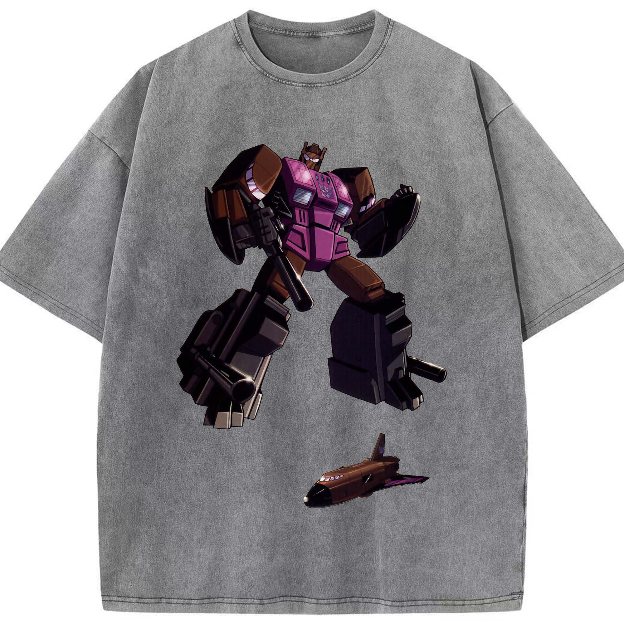 （画像用）  綿100% ヴィンテージ風 半袖Tシャツ（フロントプリント）