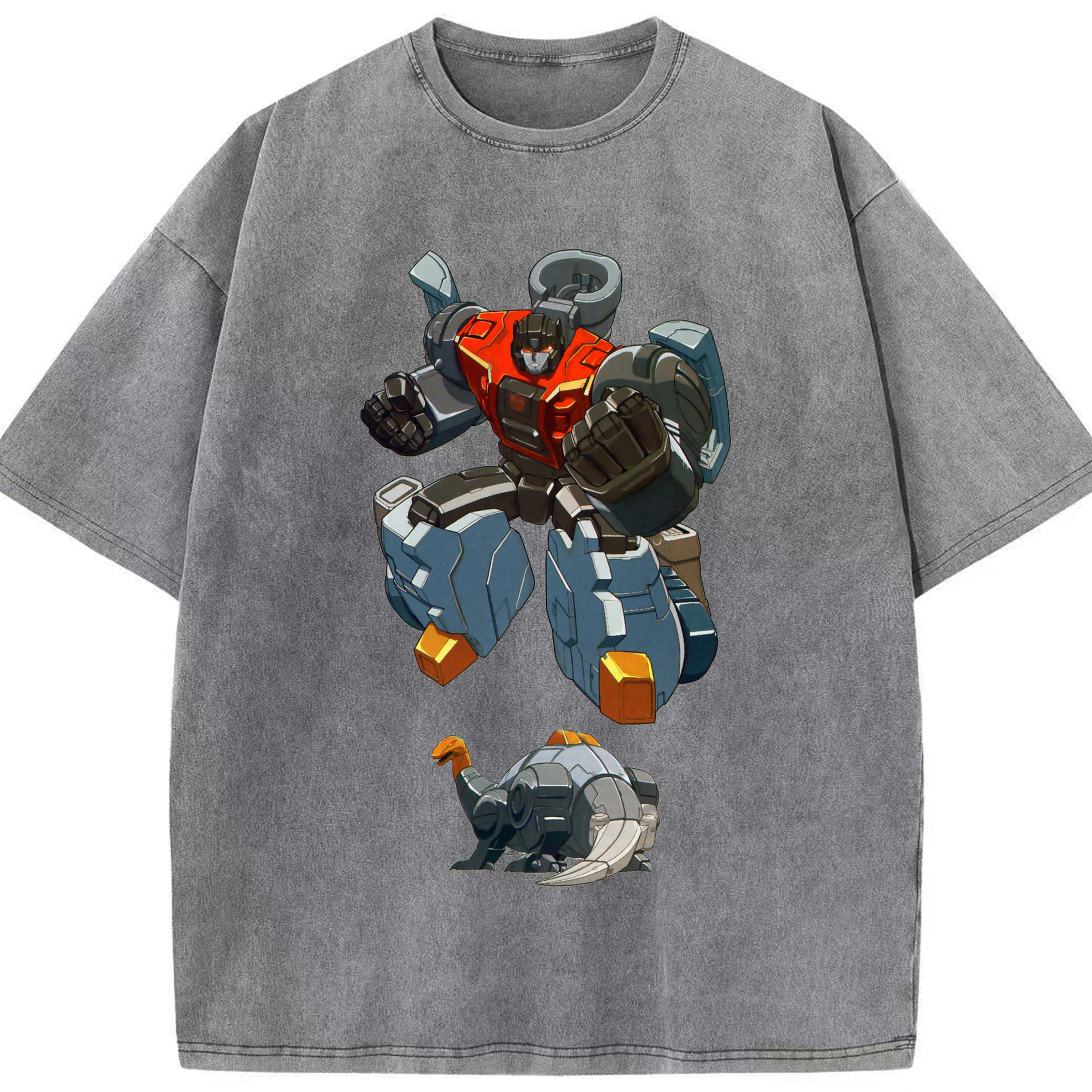 （画像用）  綿100% ヴィンテージ風 半袖Tシャツ（フロントプリント）