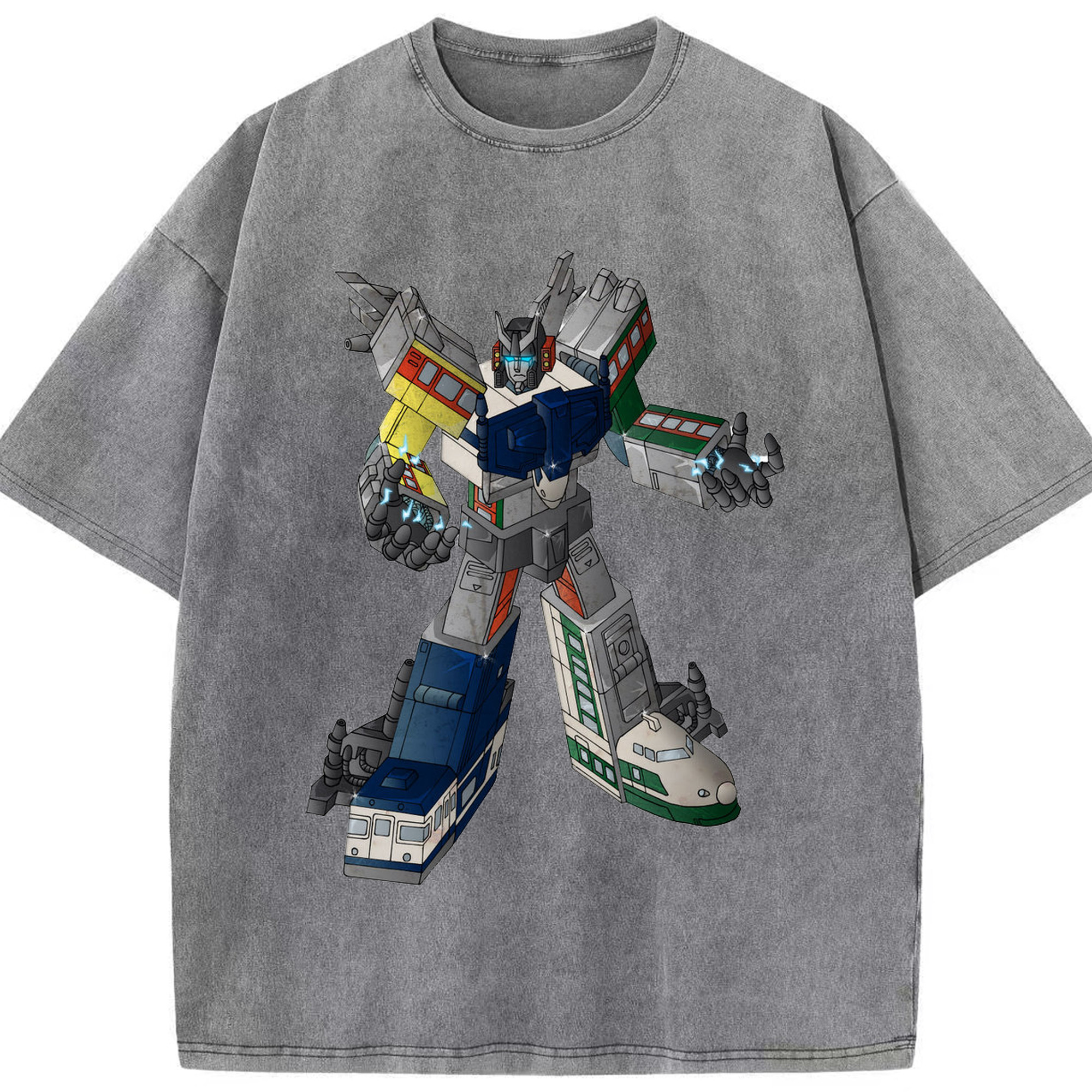 （画像用）  綿100% ヴィンテージ風 半袖Tシャツ（フロントプリント）
