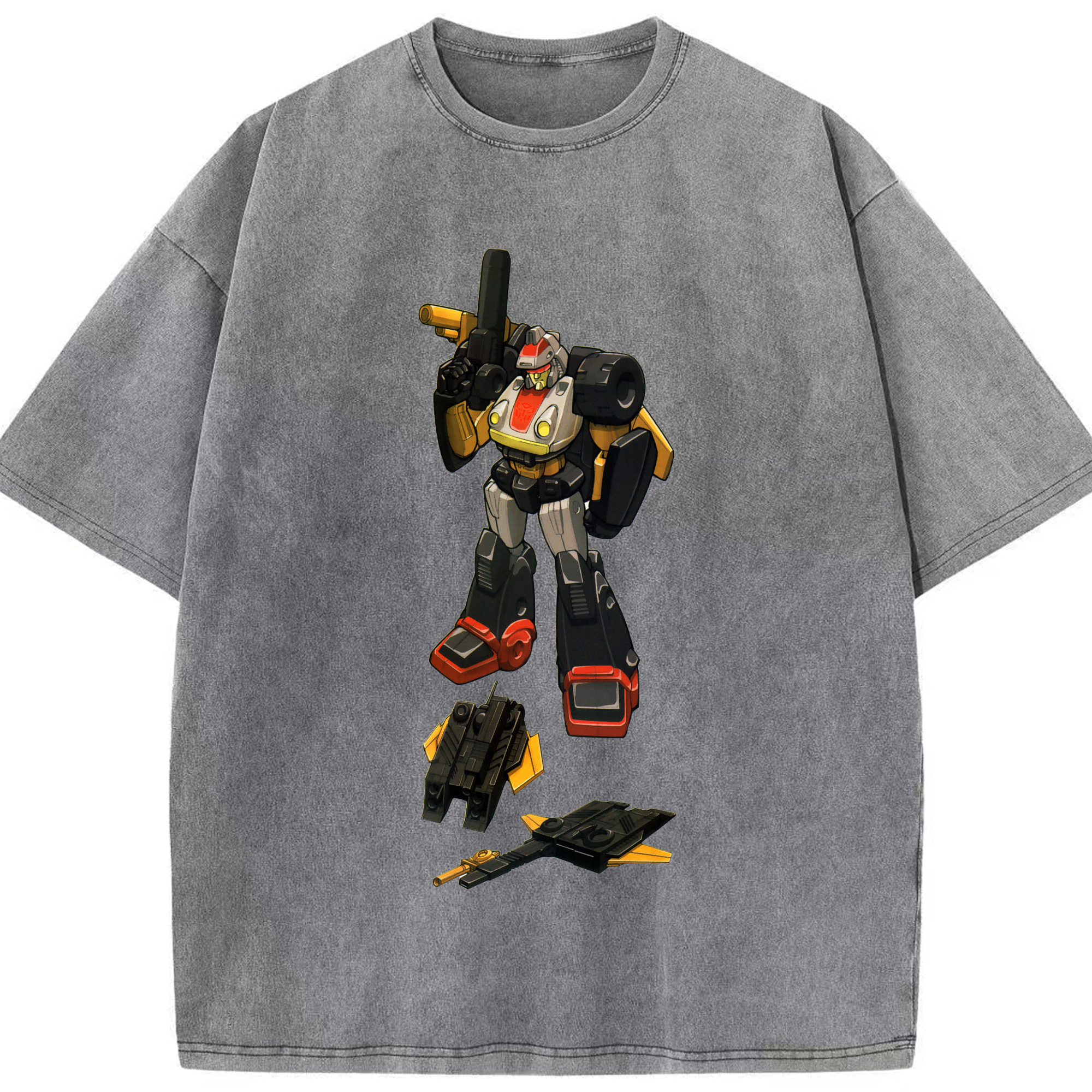 （画像用）  綿100% ヴィンテージ風 半袖Tシャツ（フロントプリント）
