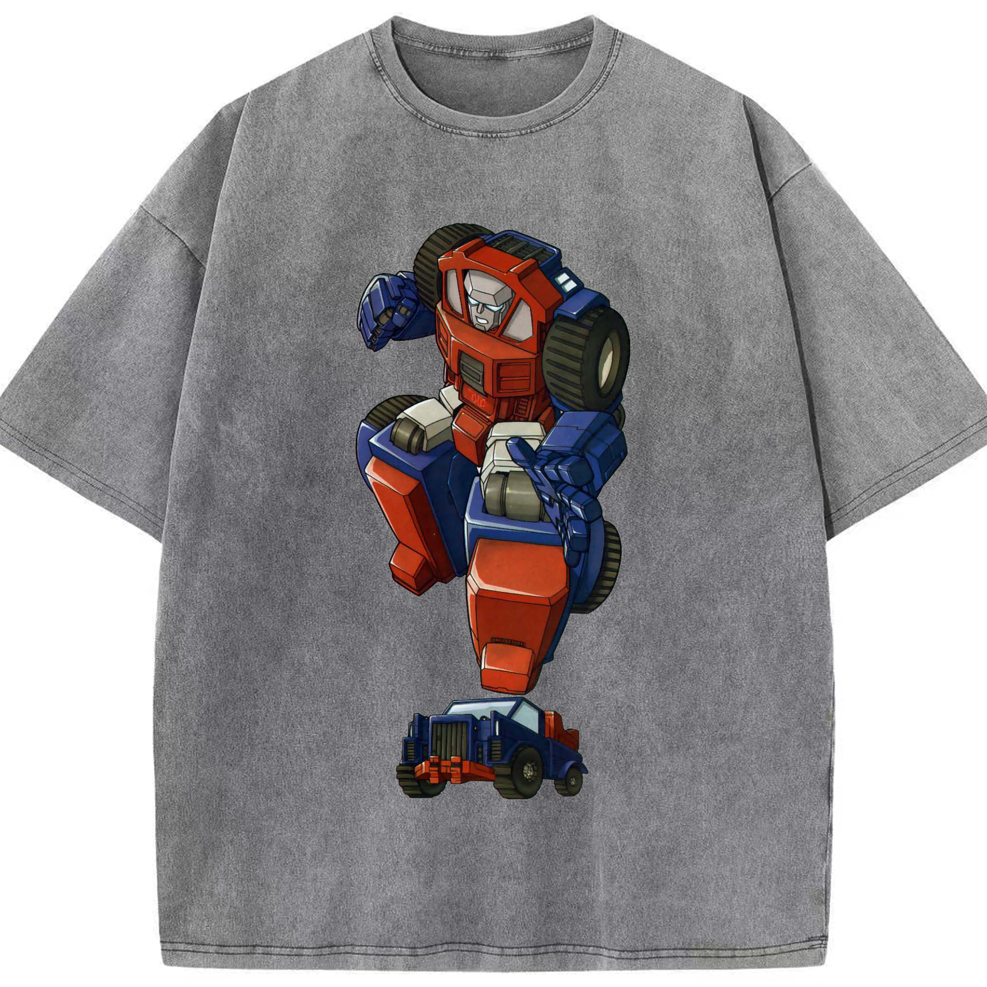 （画像用）  綿100% ヴィンテージ風 半袖Tシャツ（フロントプリント）