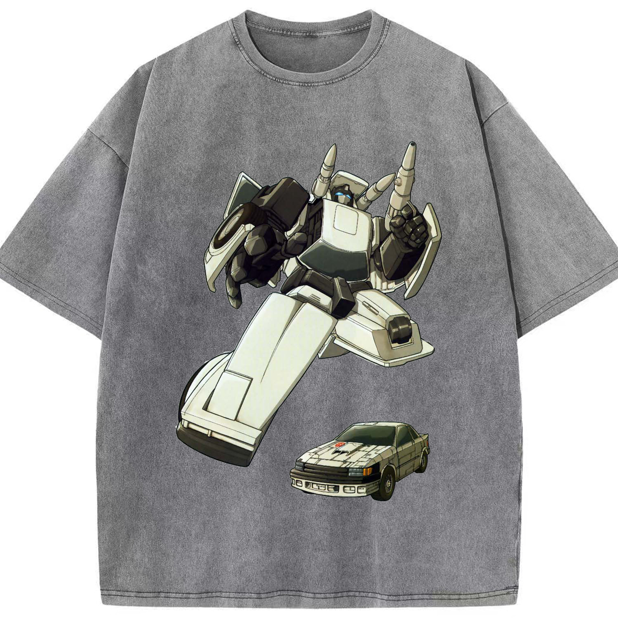 （画像用）  綿100% ヴィンテージ風 半袖Tシャツ（フロントプリント）