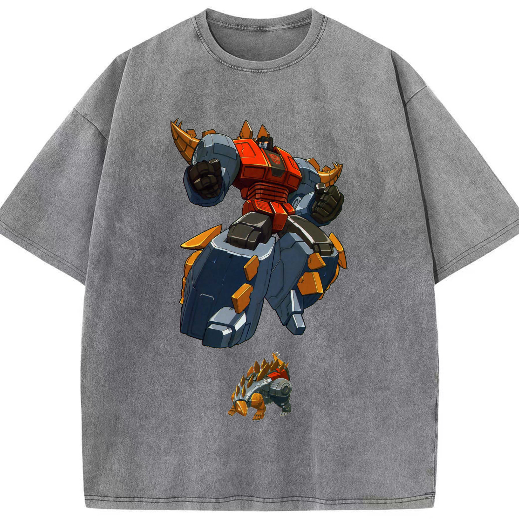 （画像用）  綿100% ヴィンテージ風 半袖Tシャツ（フロントプリント）