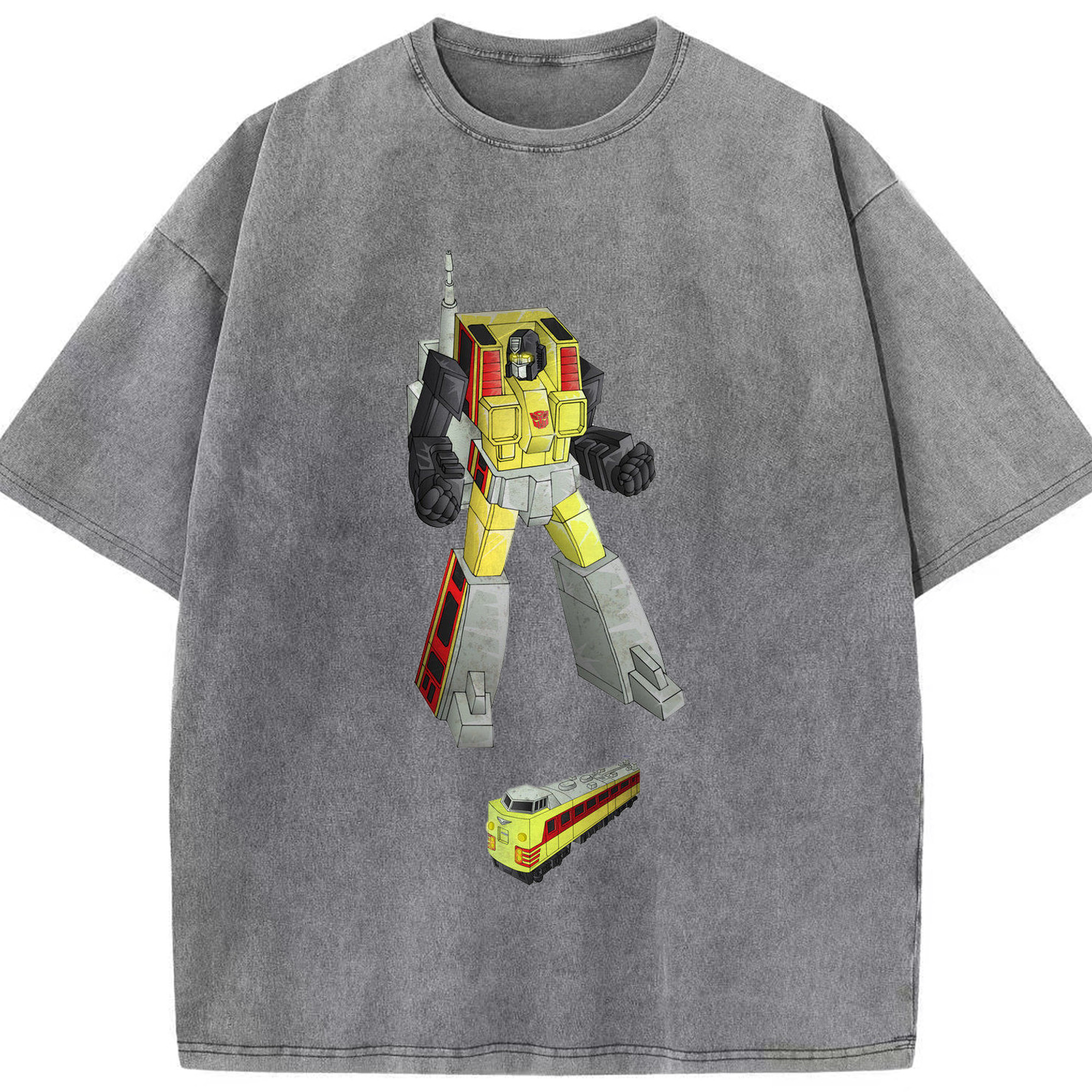（画像用）  綿100% ヴィンテージ風 半袖Tシャツ（フロントプリント）