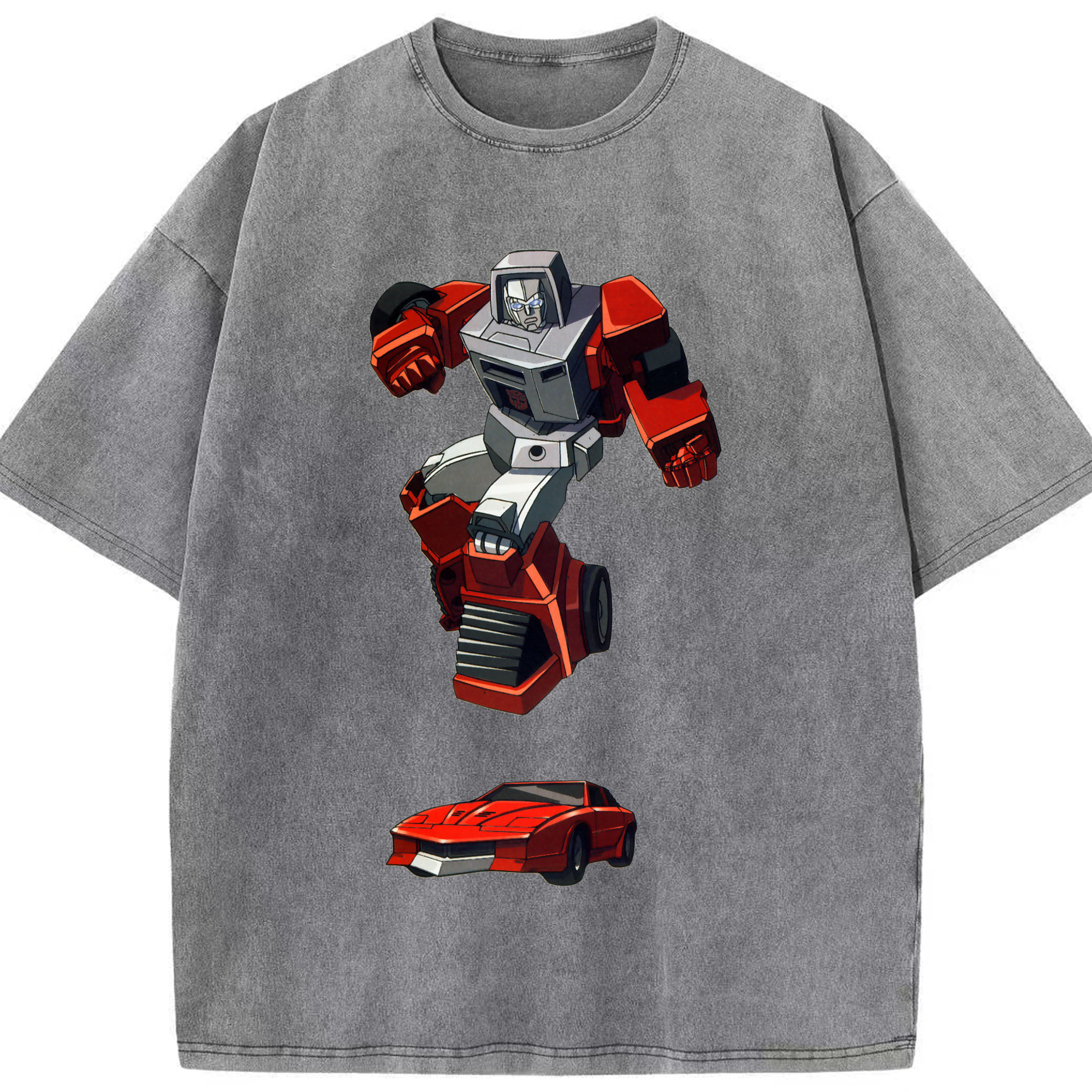 （画像用）  綿100% ヴィンテージ風 半袖Tシャツ（フロントプリント）