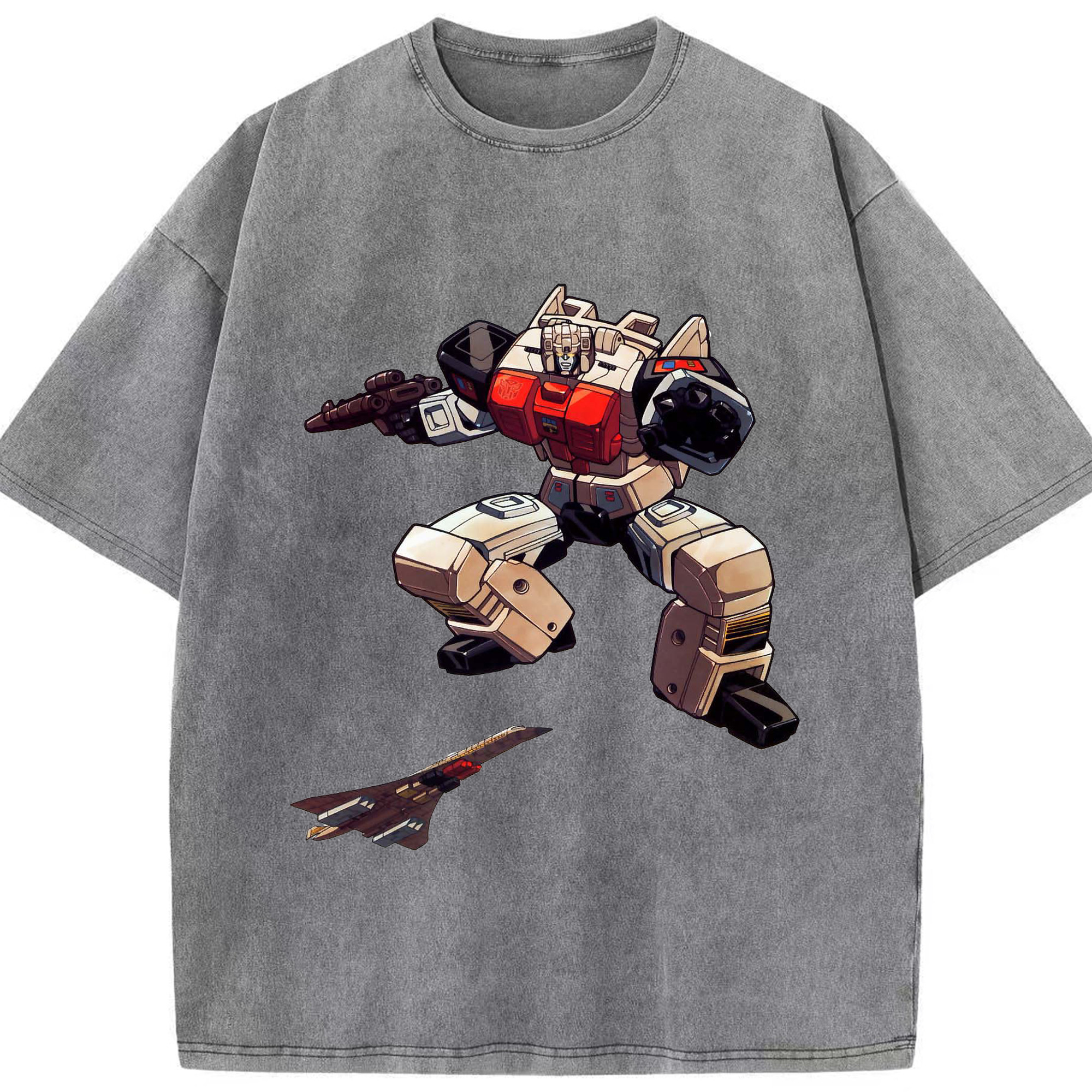 （画像用）  綿100% ヴィンテージ風 半袖Tシャツ（フロントプリント）