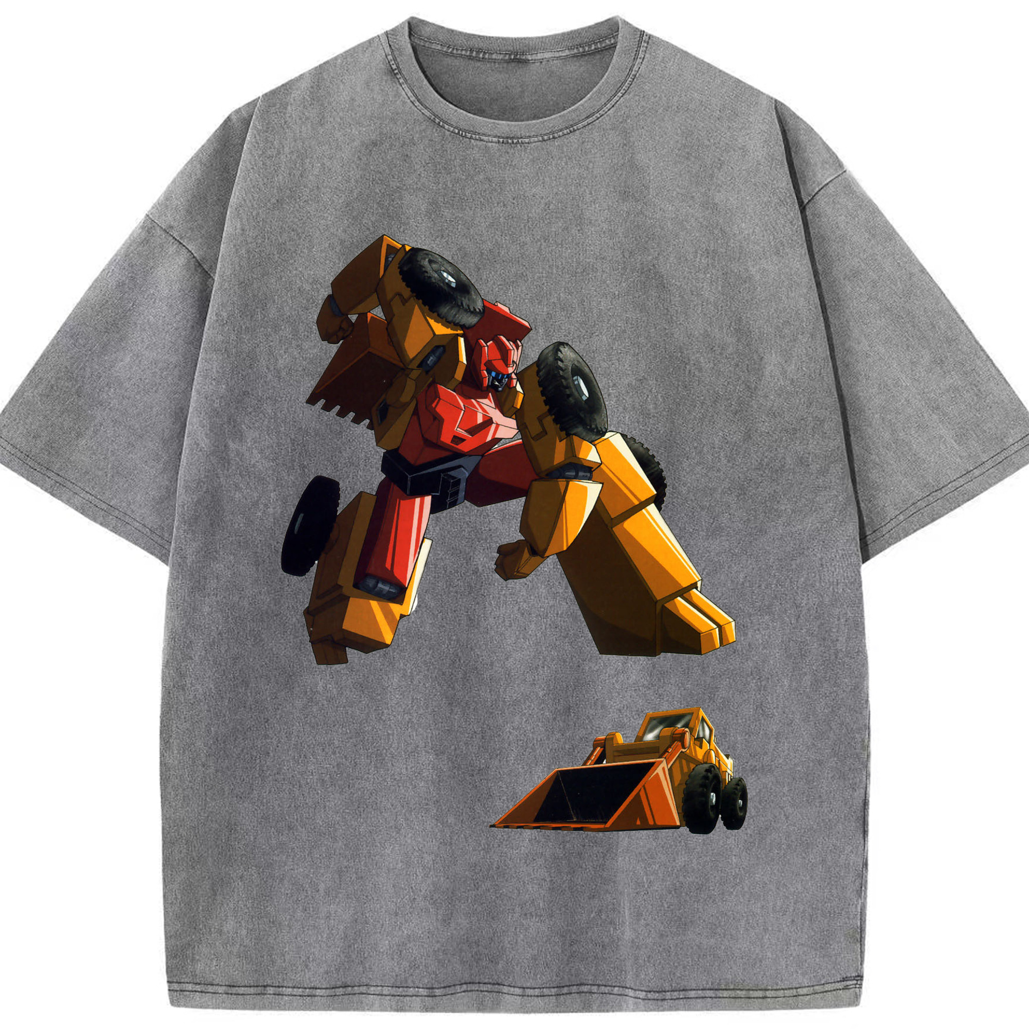 （画像用）  綿100% ヴィンテージ風 半袖Tシャツ（フロントプリント）