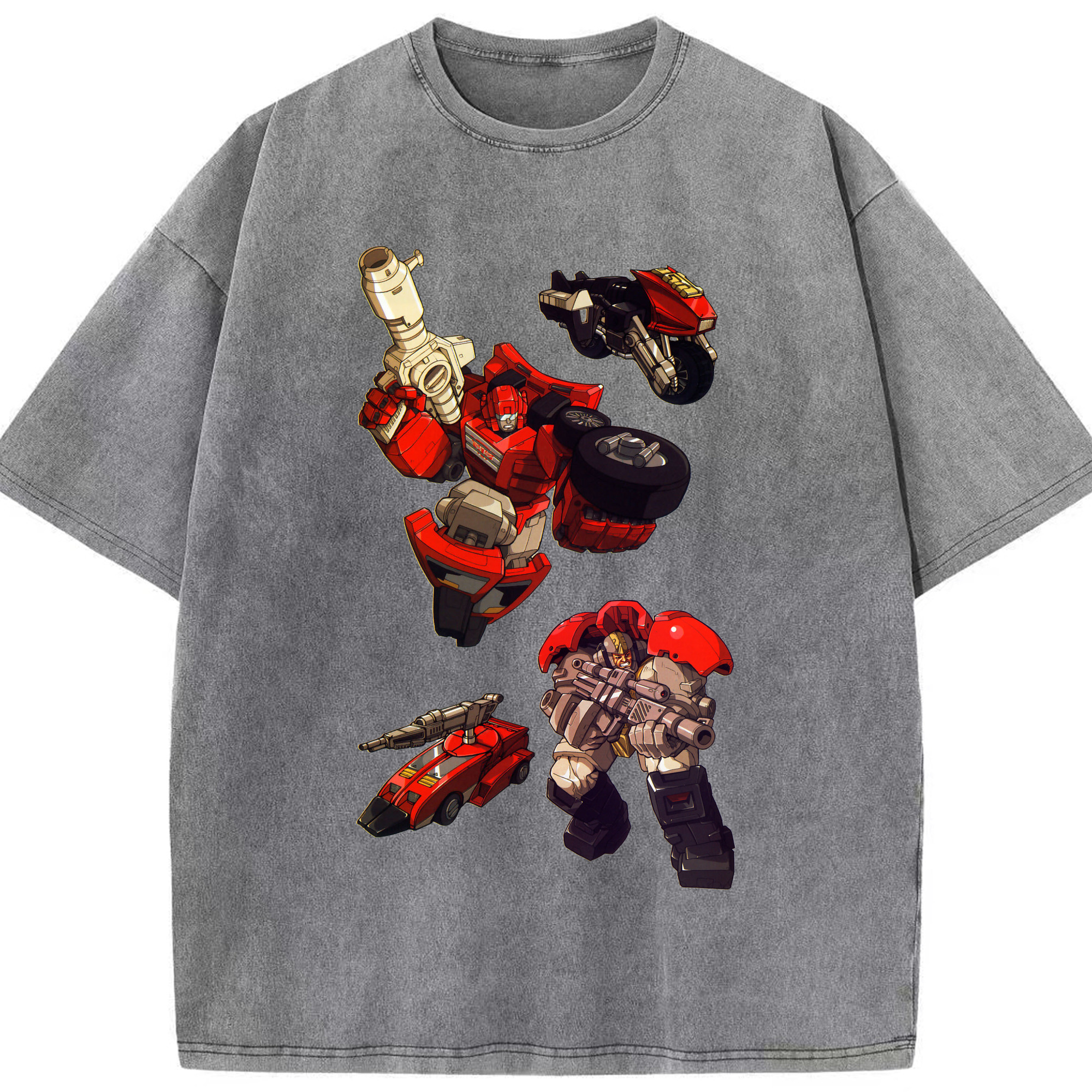 （画像用）  綿100% ヴィンテージ風 半袖Tシャツ（フロントプリント）