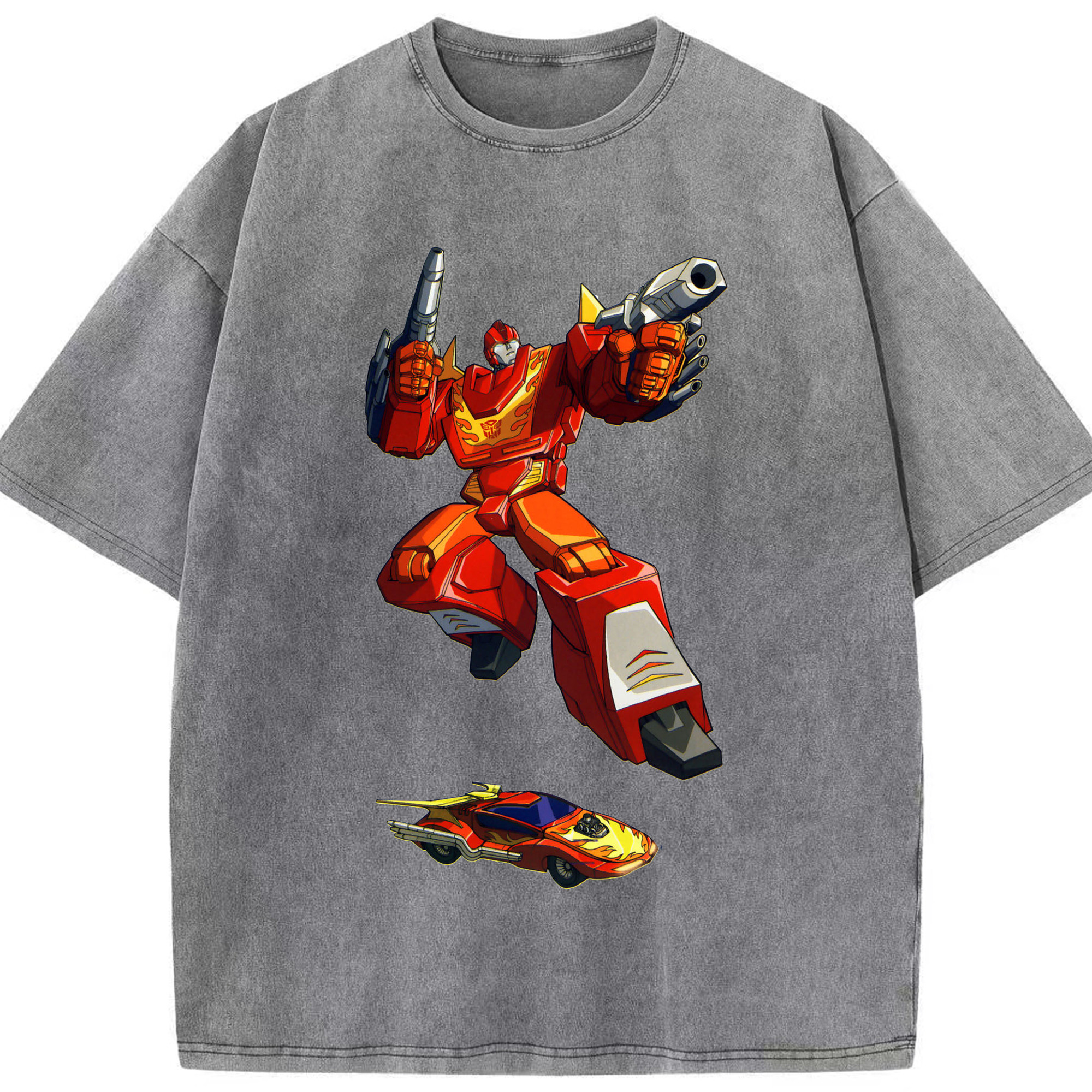（画像用）  綿100% ヴィンテージ風 半袖Tシャツ（フロントプリント）