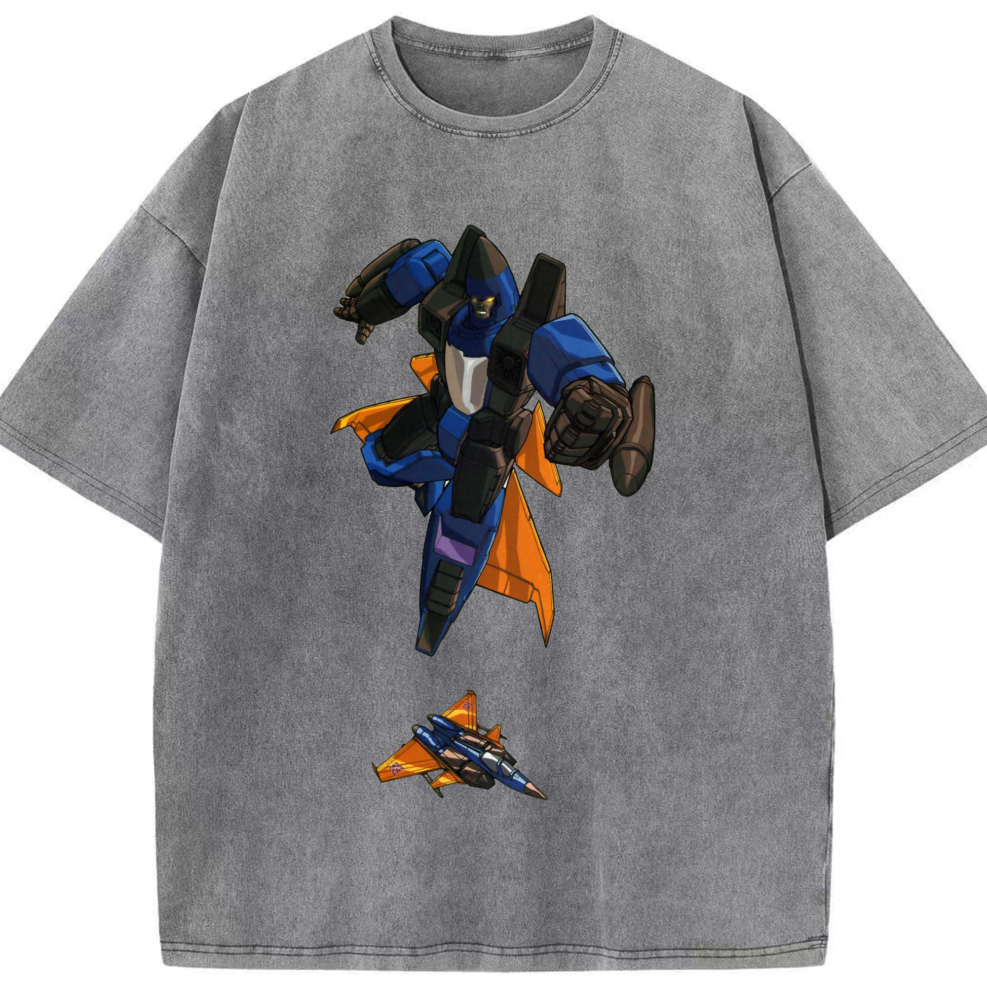（画像用）  綿100% ヴィンテージ風 半袖Tシャツ（フロントプリント）