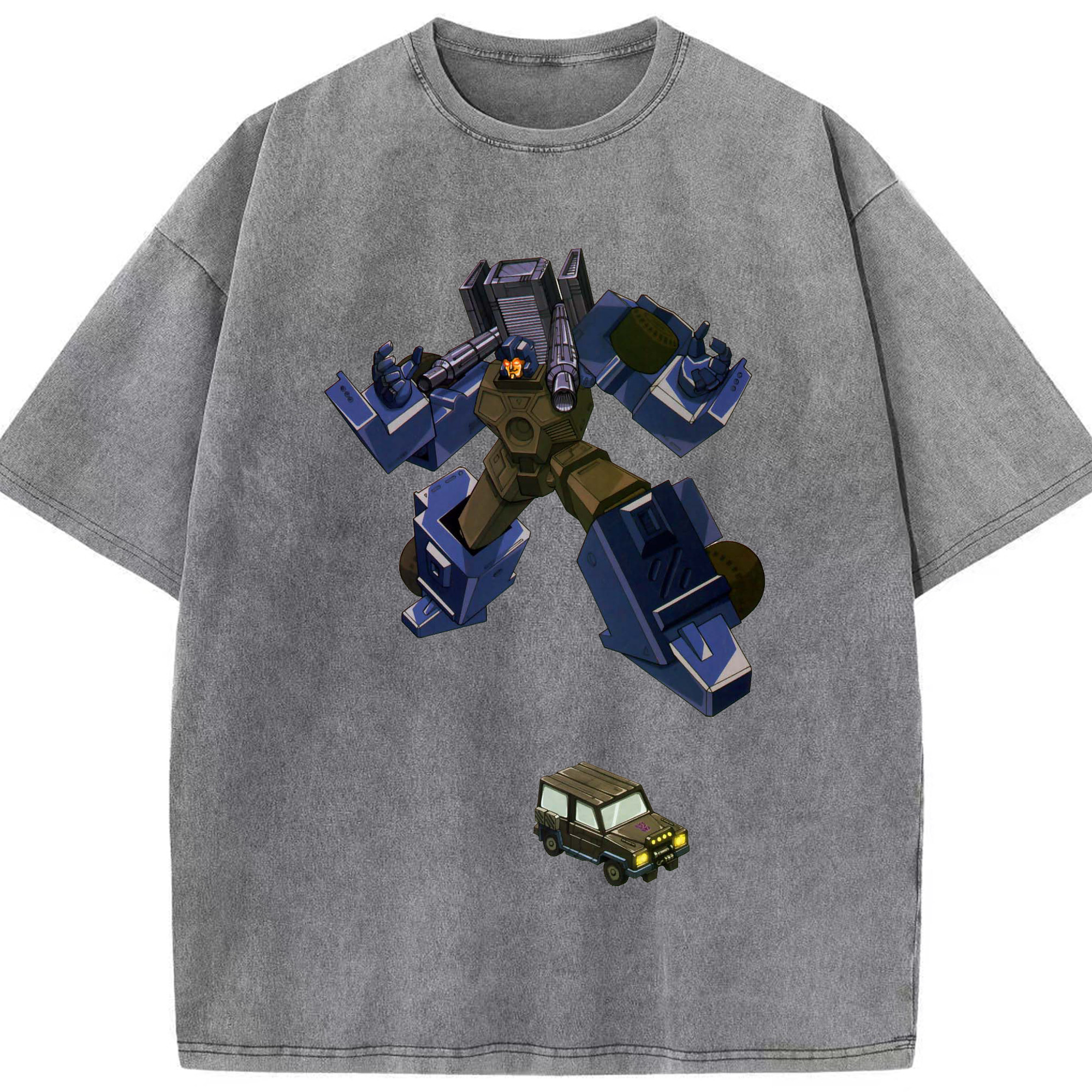 （画像用）  綿100% ヴィンテージ風 半袖Tシャツ（フロントプリント）