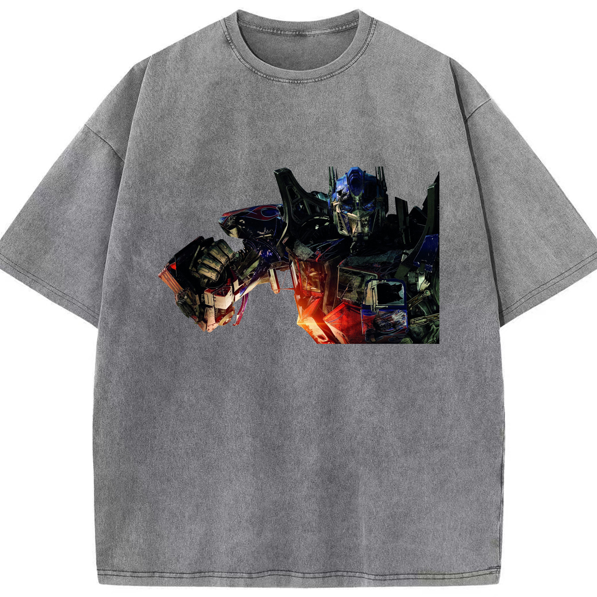（画像用）  綿100% ヴィンテージ風 半袖Tシャツ（フロントプリント）