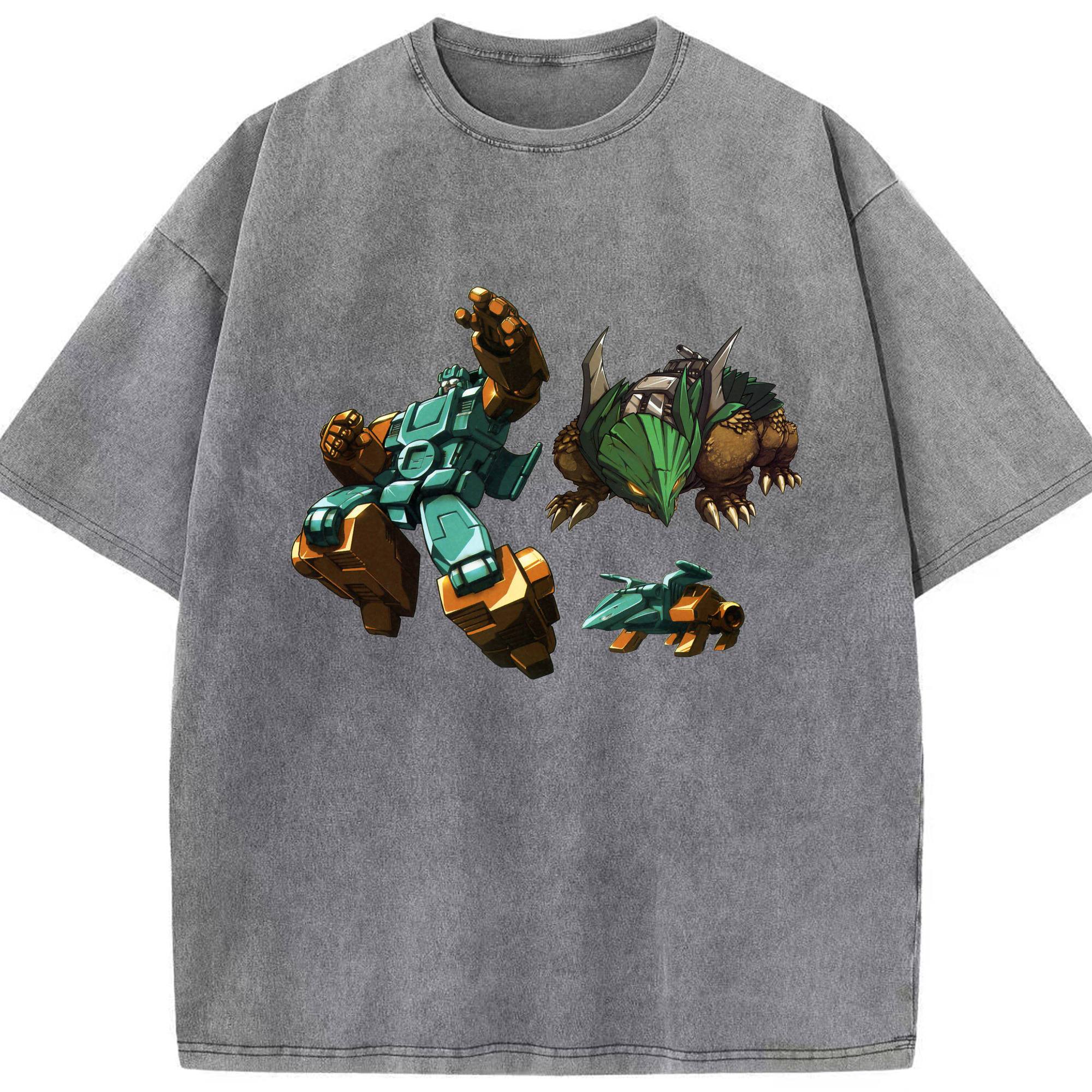 （画像用）  綿100% ヴィンテージ風 半袖Tシャツ（フロントプリント）