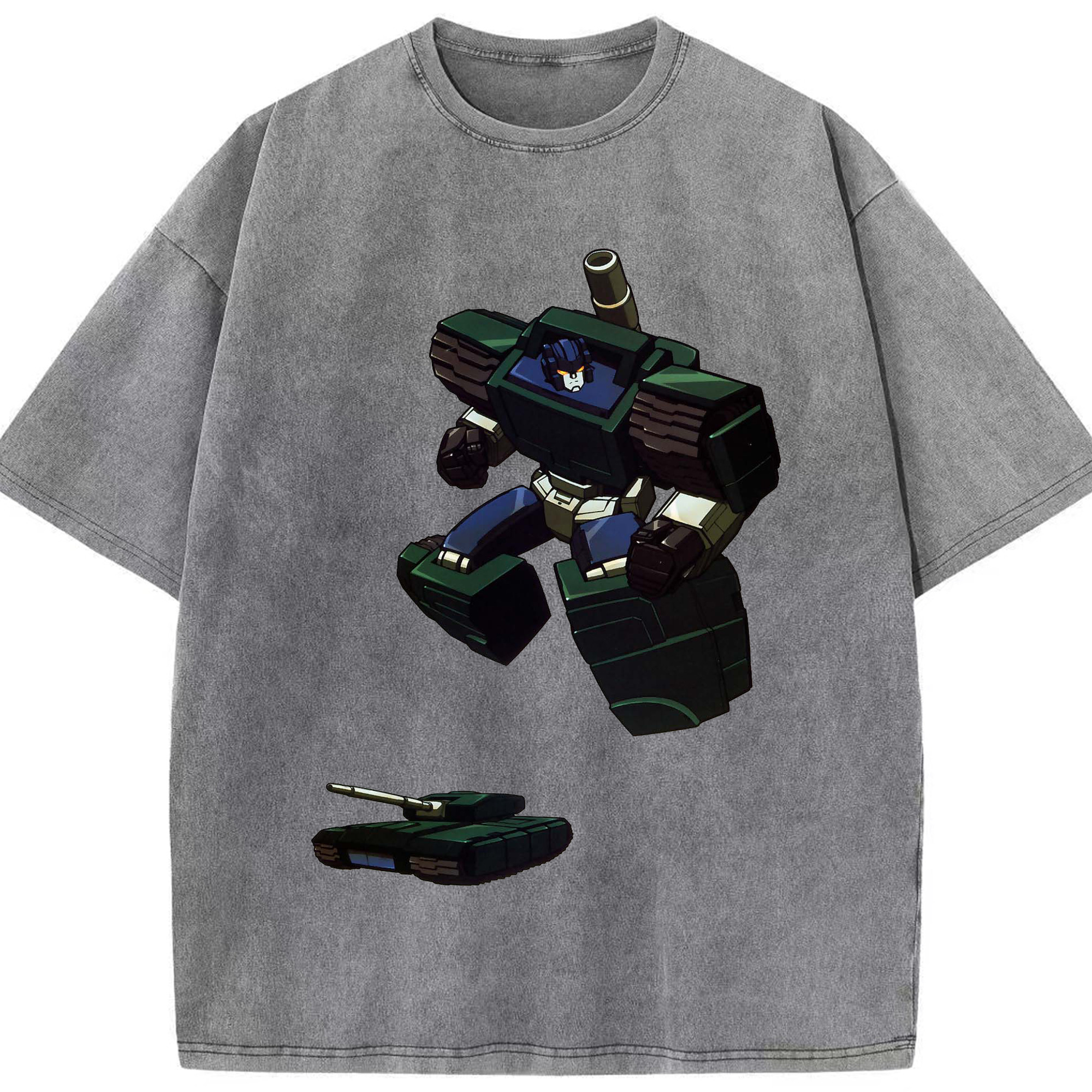 （画像用）  綿100% ヴィンテージ風 半袖Tシャツ（フロントプリント）