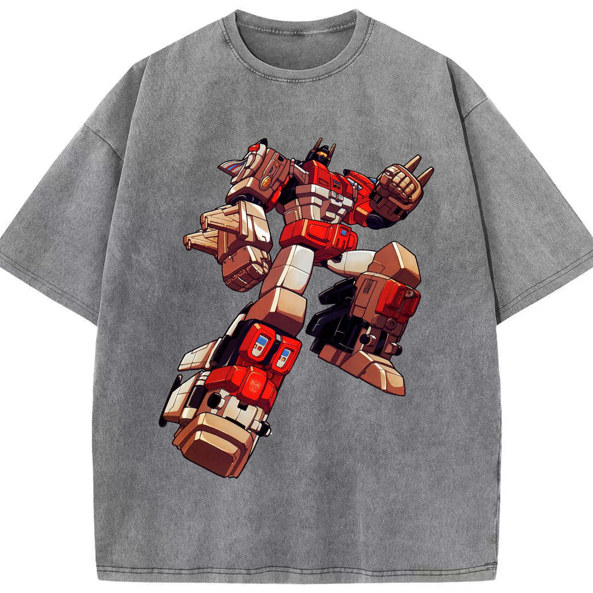 （画像用）  綿100% ヴィンテージ風 半袖Tシャツ（フロントプリント）