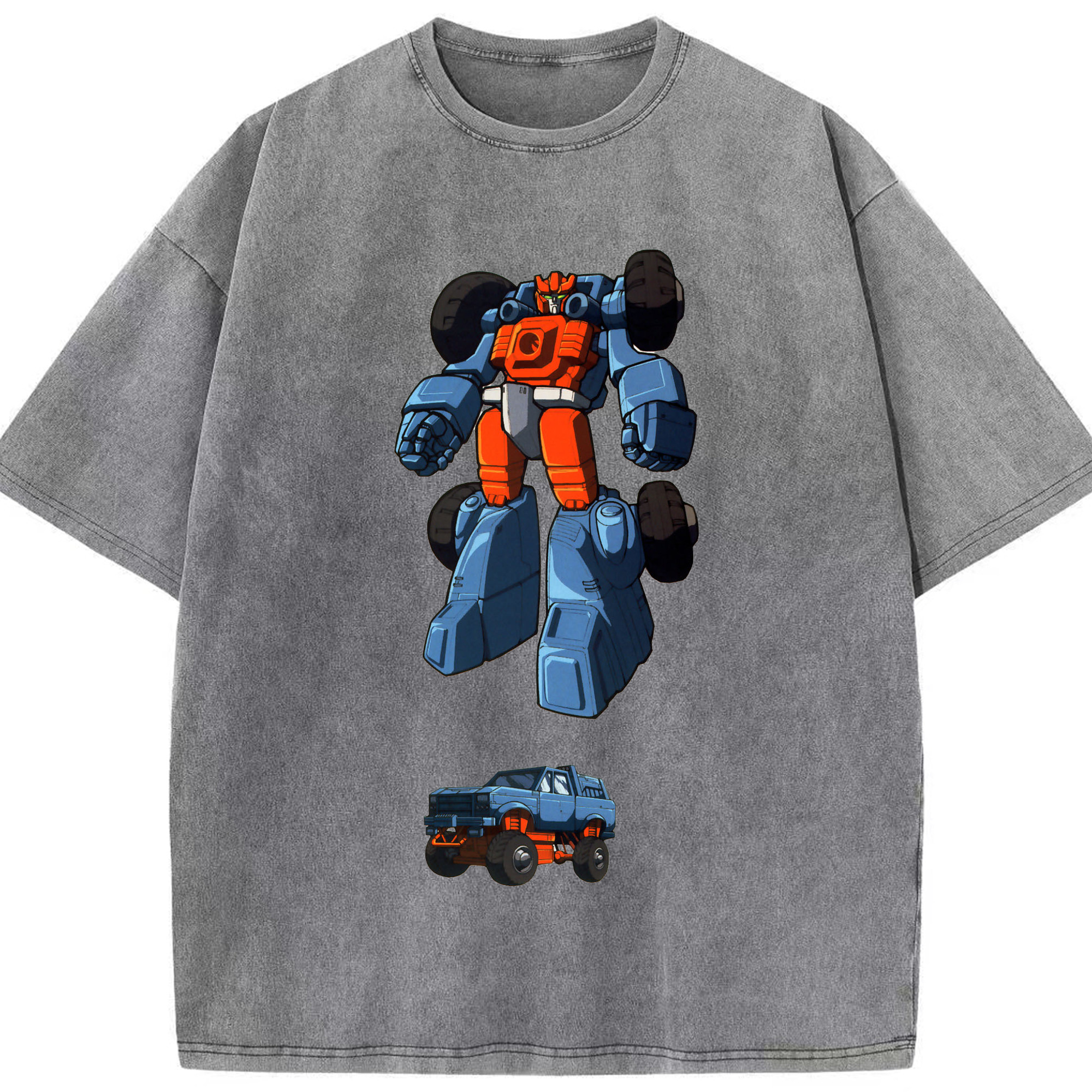 （画像用）  綿100% ヴィンテージ風 半袖Tシャツ（フロントプリント）