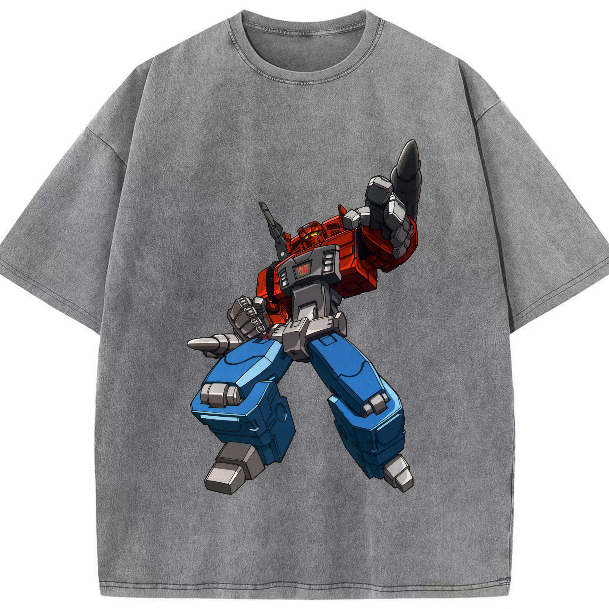 （画像用）  綿100% ヴィンテージ風 半袖Tシャツ（フロントプリント）