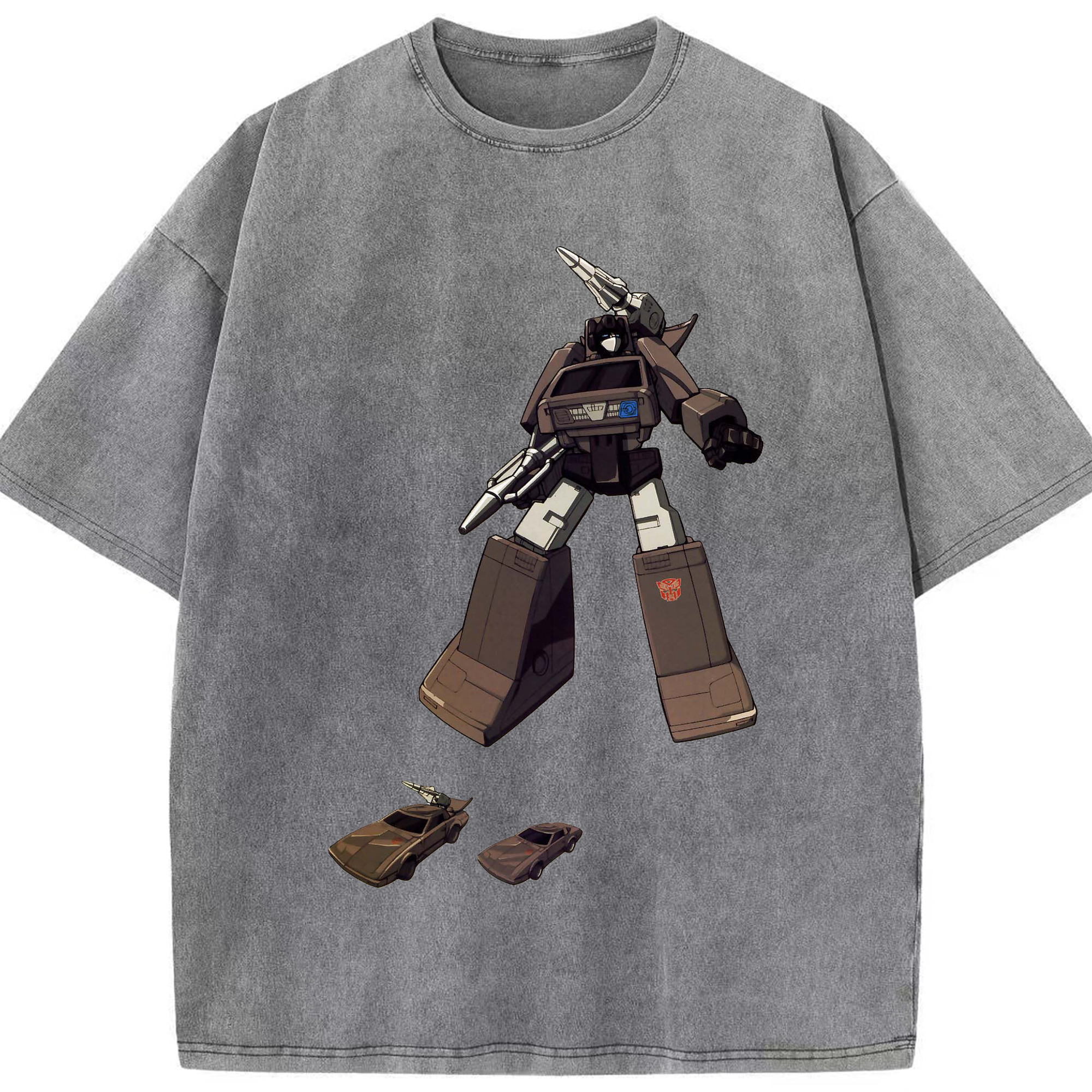 （画像用）  綿100% ヴィンテージ風 半袖Tシャツ（フロントプリント）