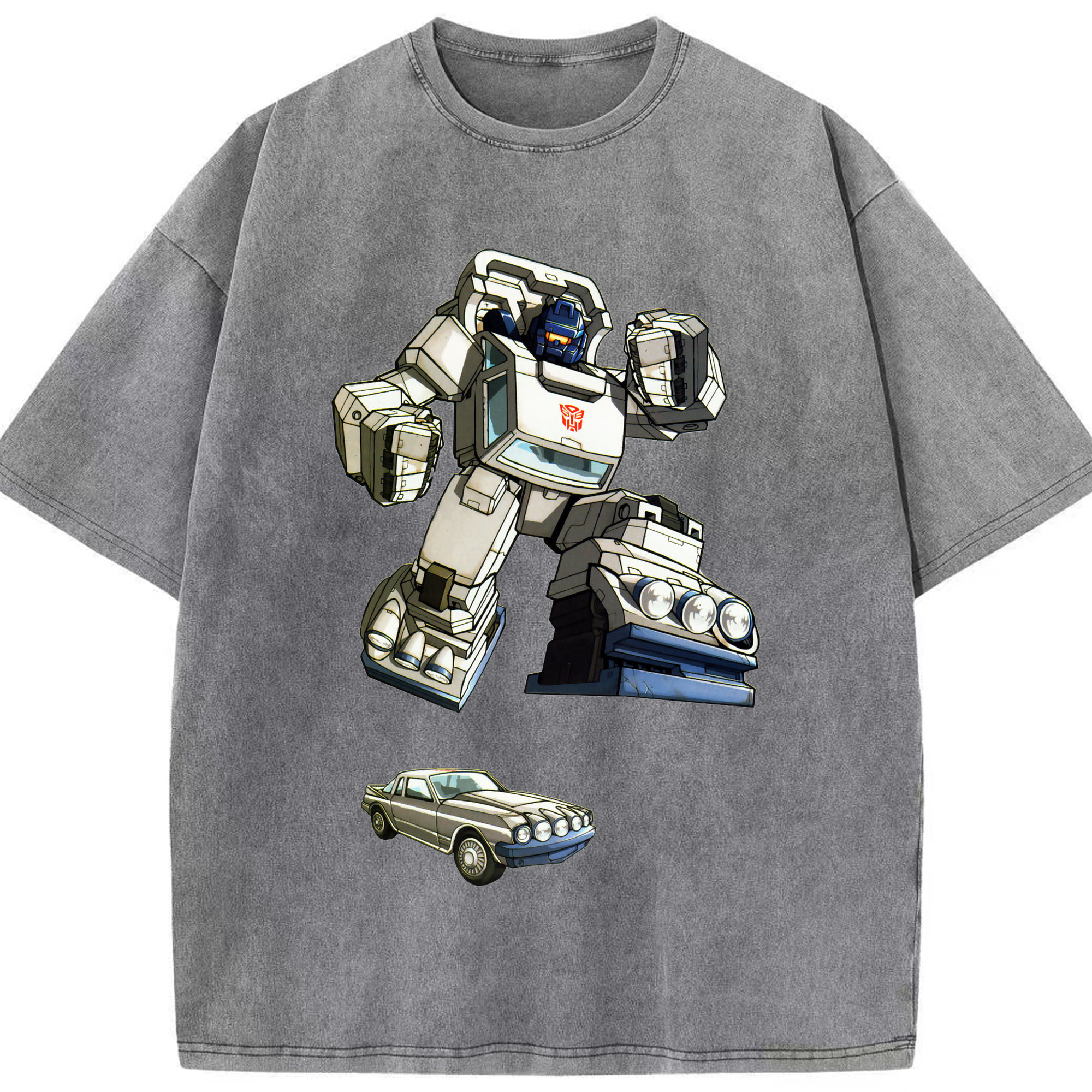 （画像用）  綿100% ヴィンテージ風 半袖Tシャツ（フロントプリント）