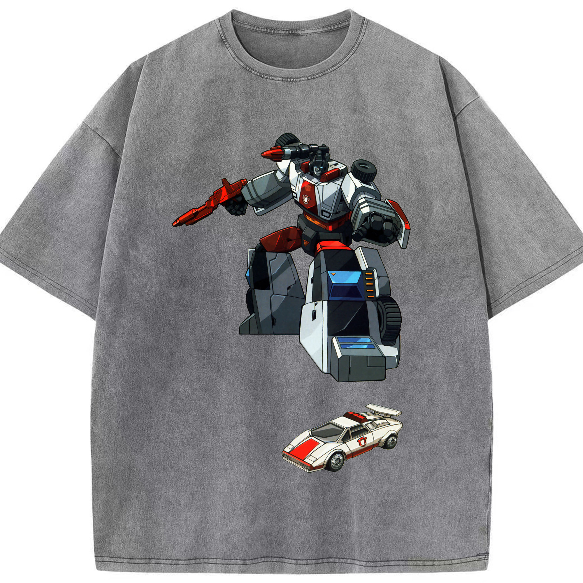（画像用）  綿100% ヴィンテージ風 半袖Tシャツ（フロントプリント）
